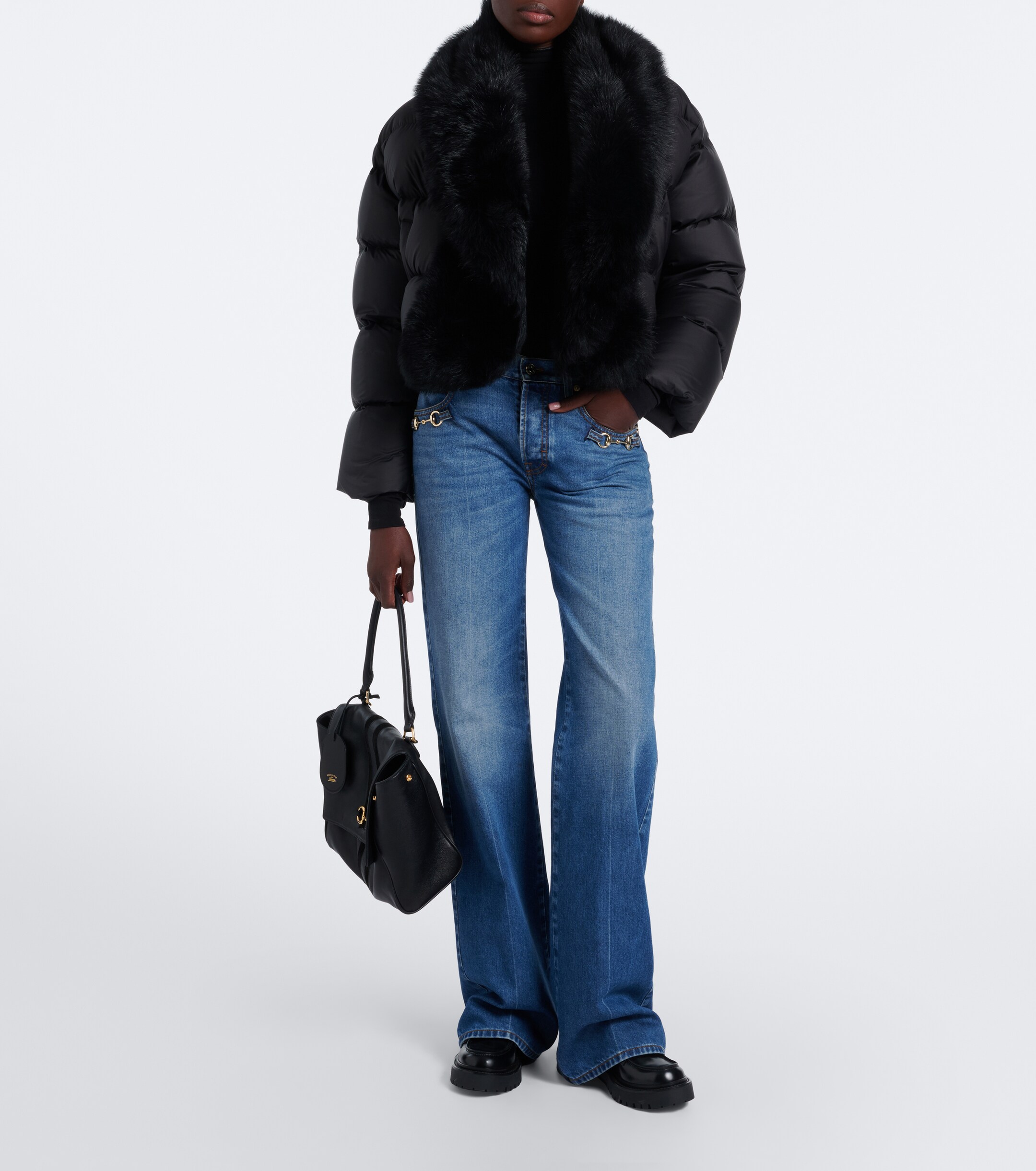 Gucci Gucci Rhody Horsebit leather platform loafers