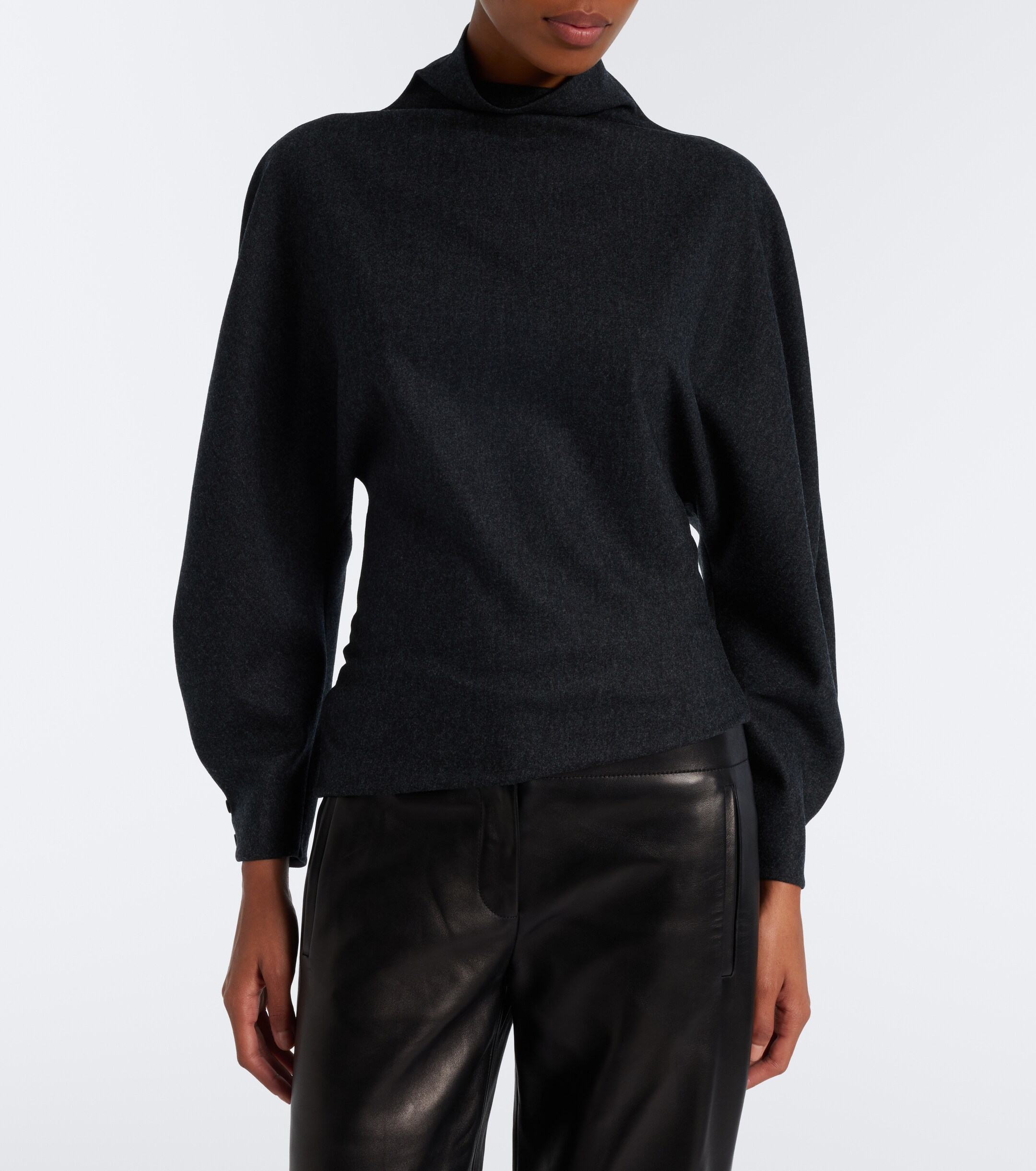 KHAITE Khaite Harlow wool and cashmere top