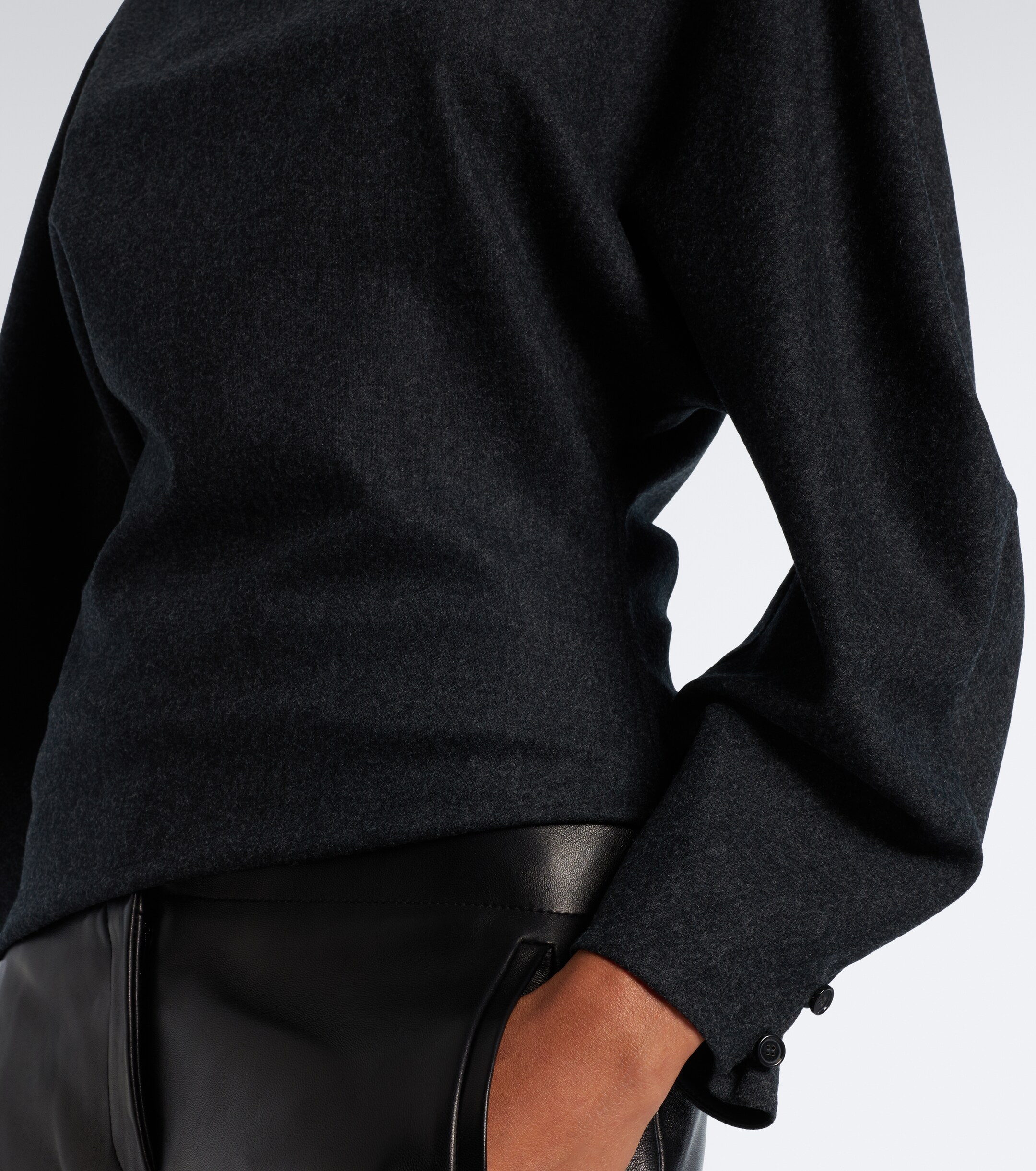 KHAITE Khaite Harlow wool and cashmere top