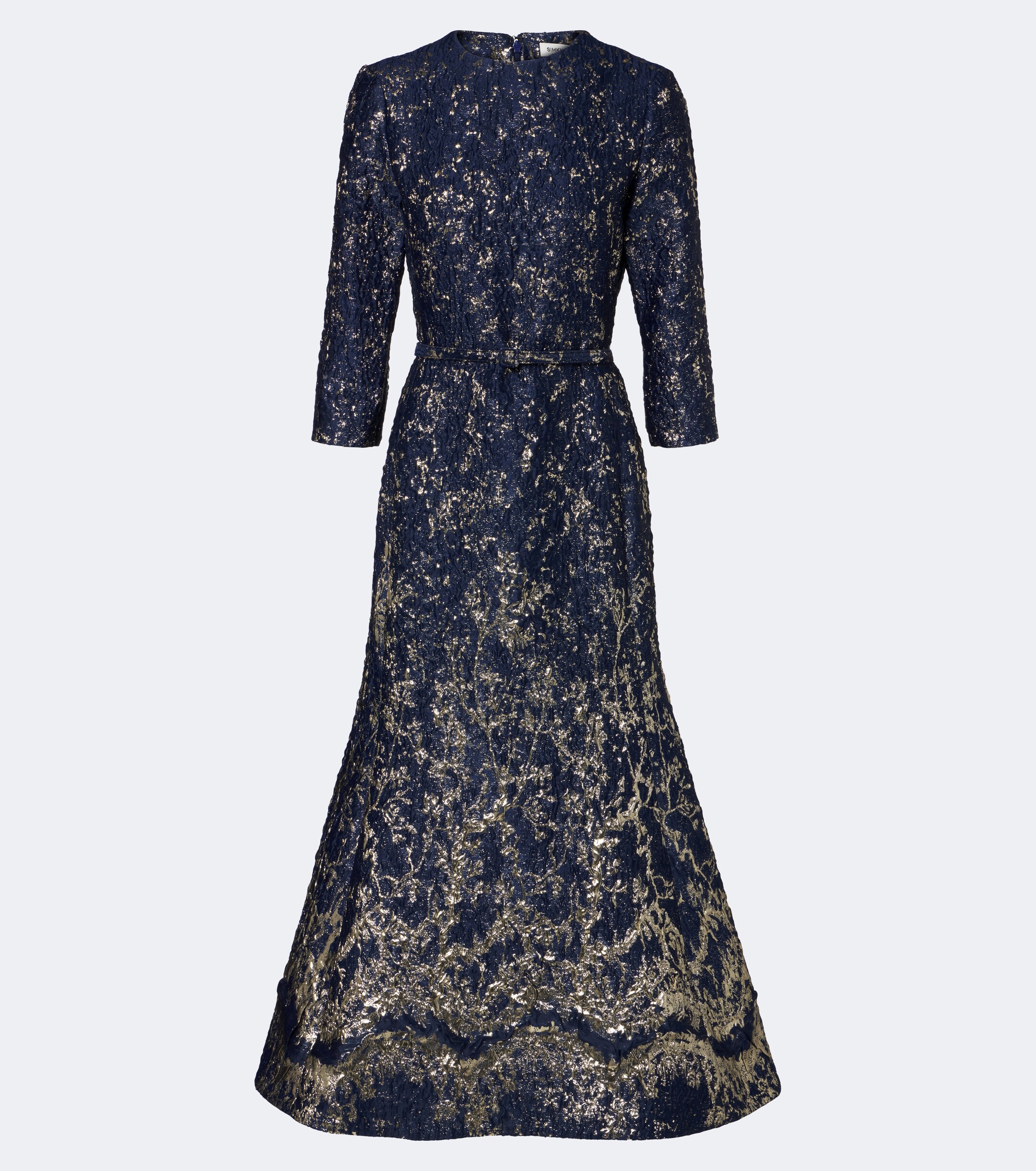 SIMKHAI Simkhai Claravelle belted jacquard cocktail dress