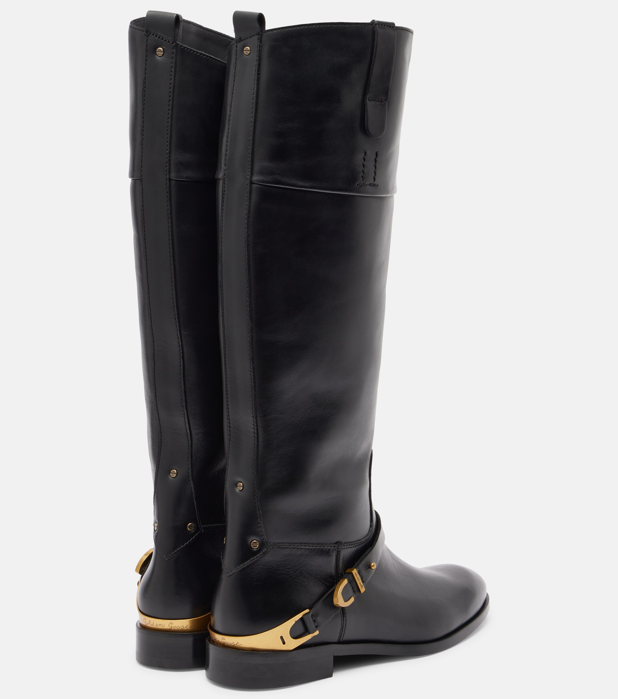 Golden Goose Charlie leather knee-high boots