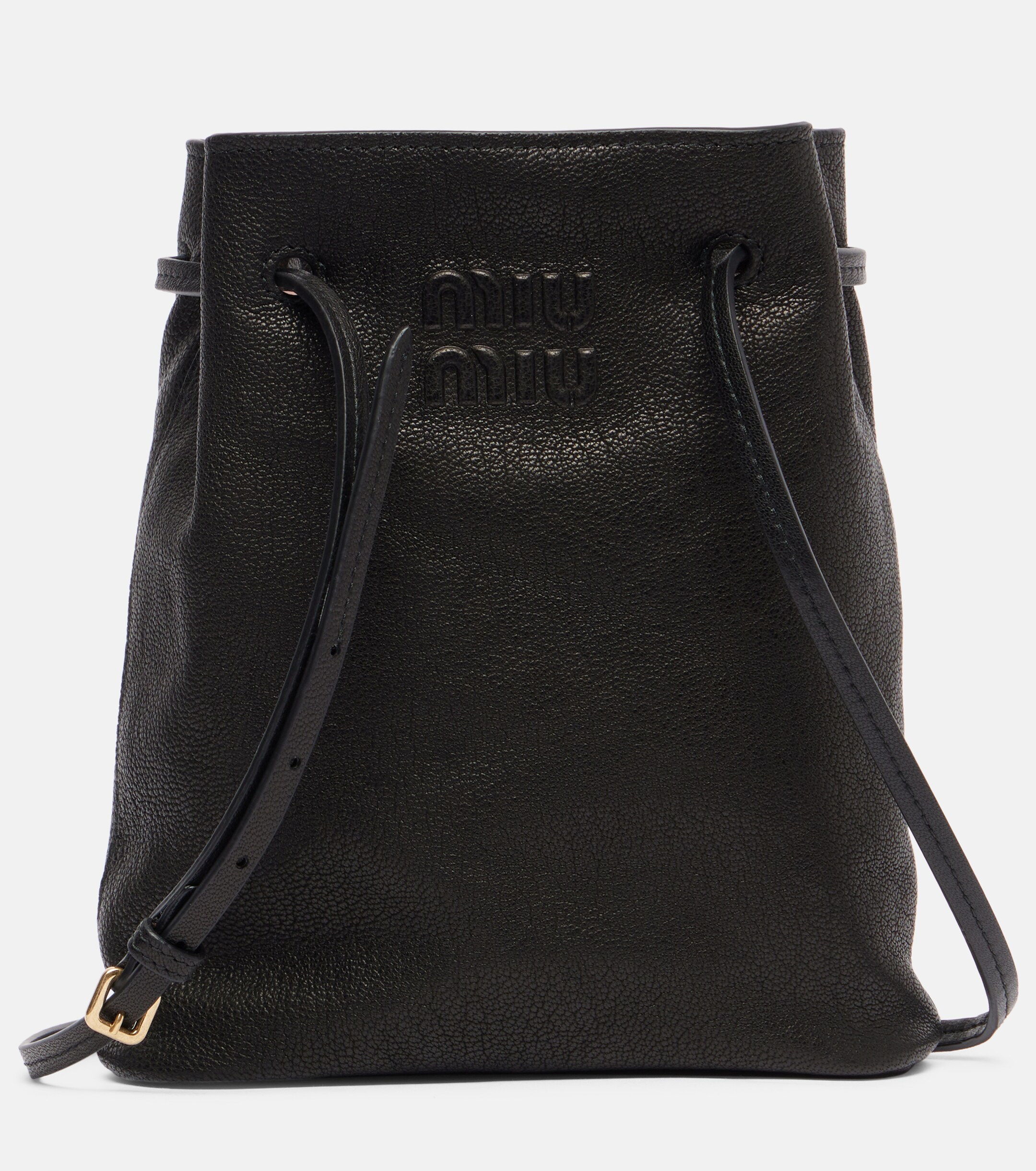 Miu Miu Logo leather crossbody bag