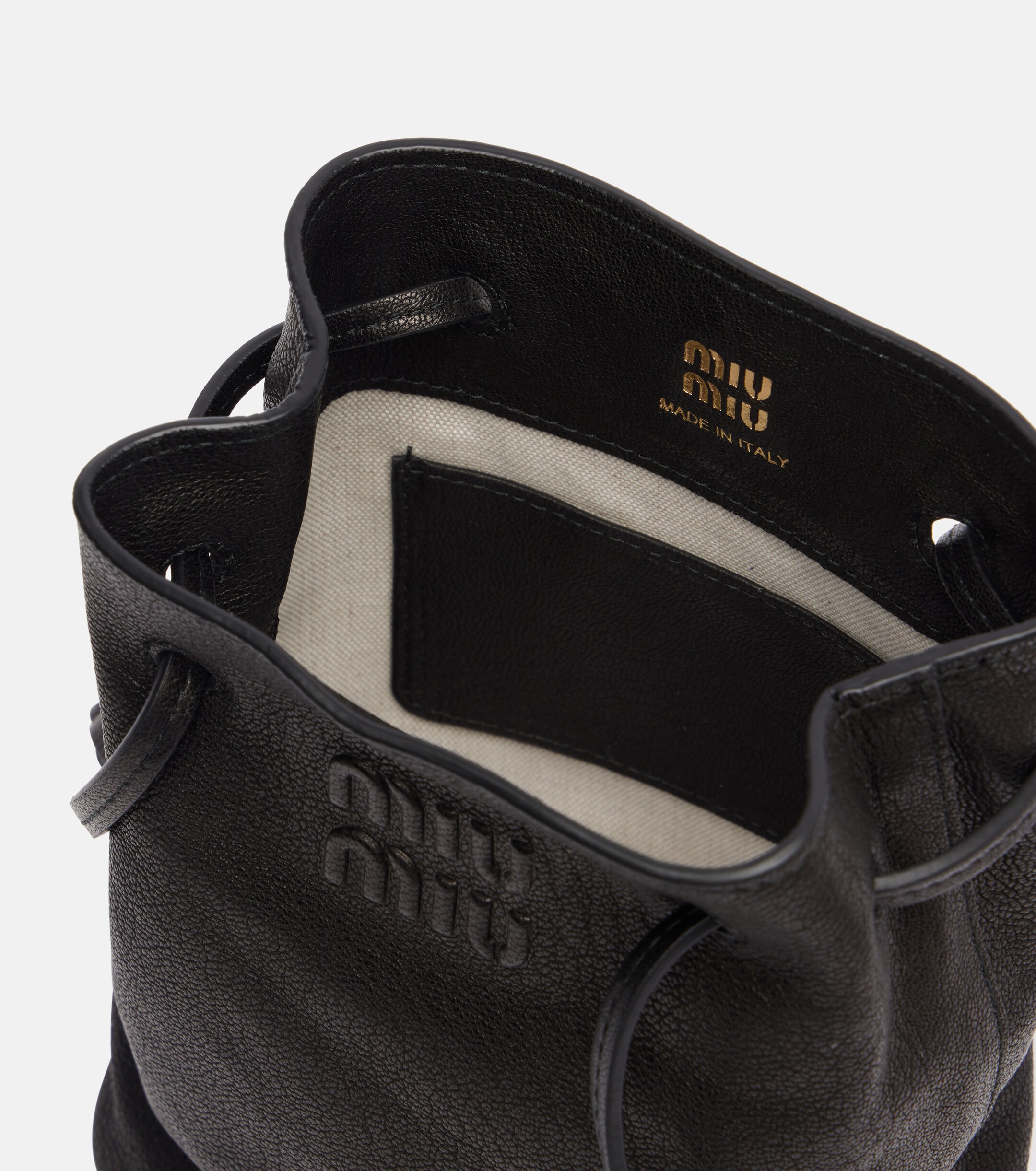 Miu Miu Logo leather crossbody bag