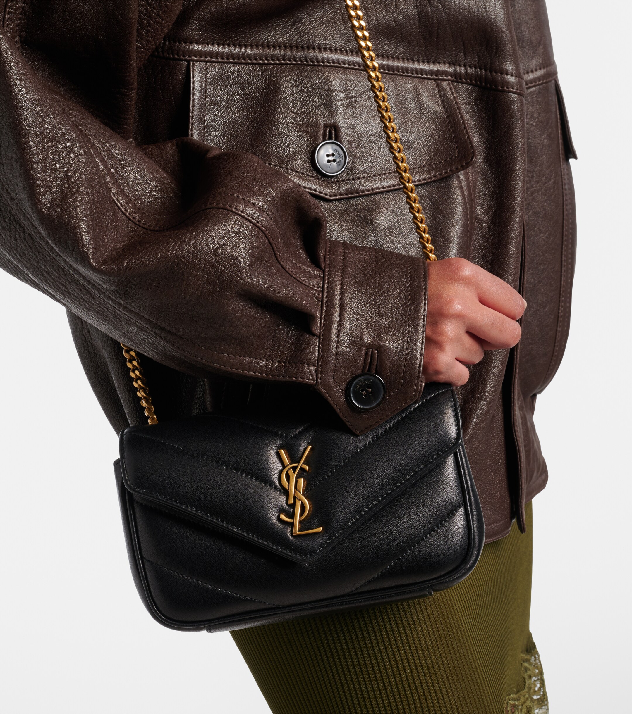 Saint Laurent Loulou Mini leather crossbody bag