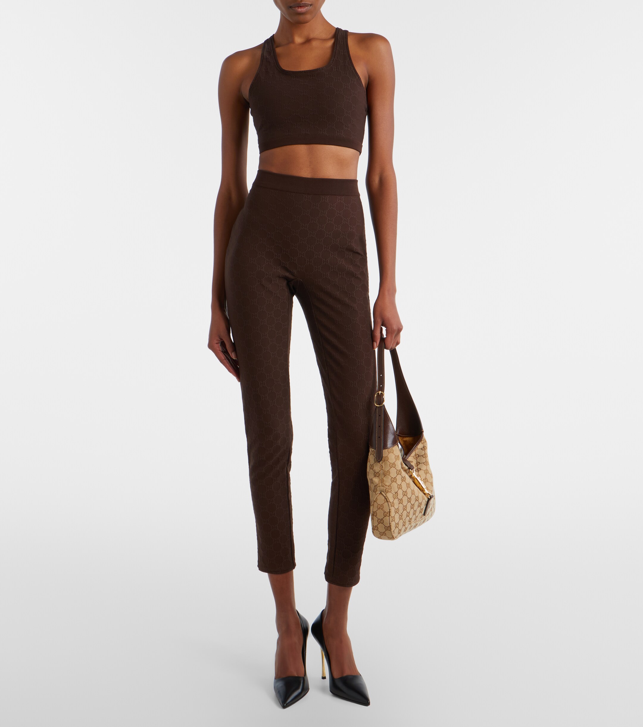 Gucci Gucci GG jersey jacquard sports bra
