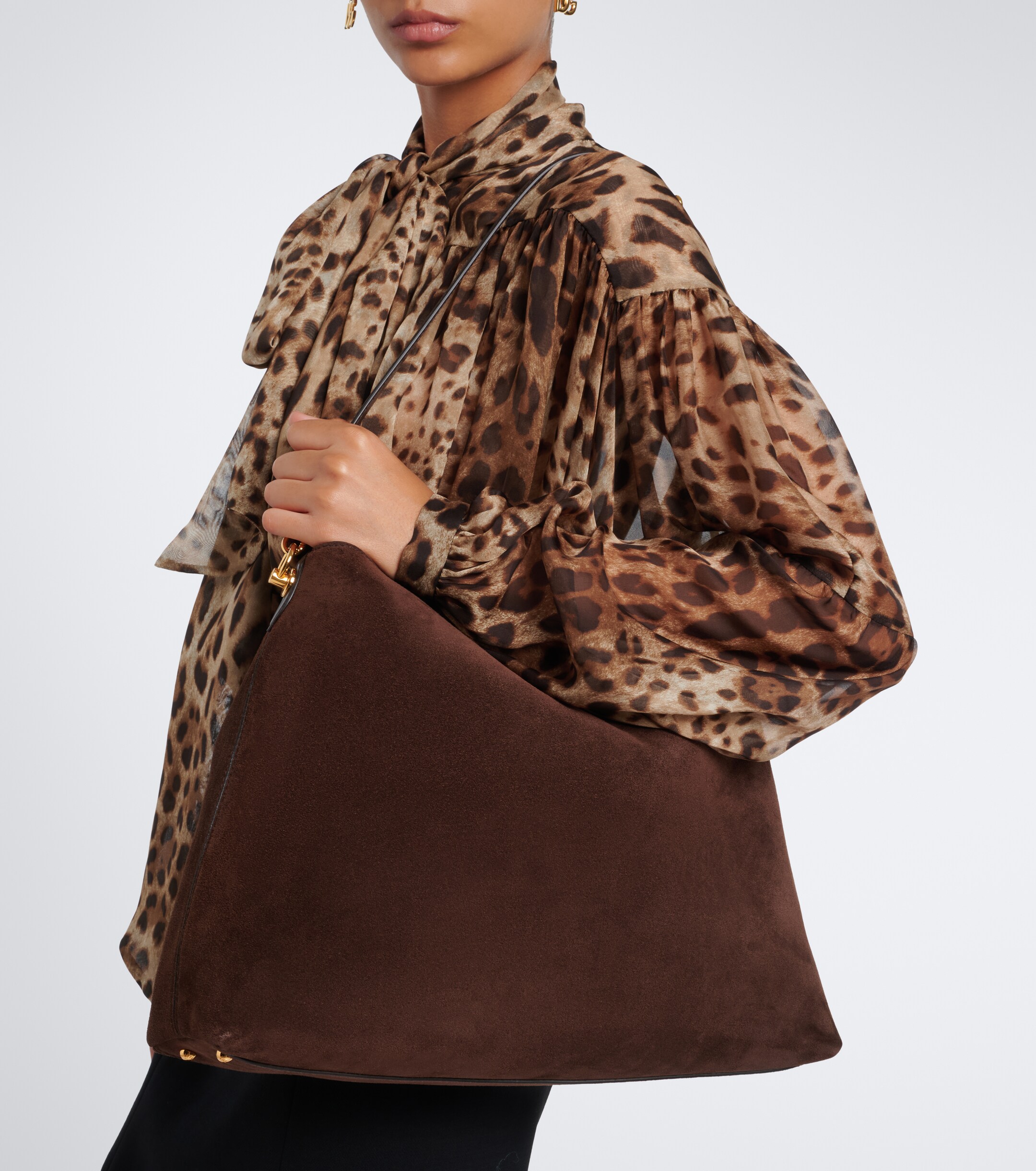 Dolce&Gabbana Vittoria Large suede tote bag