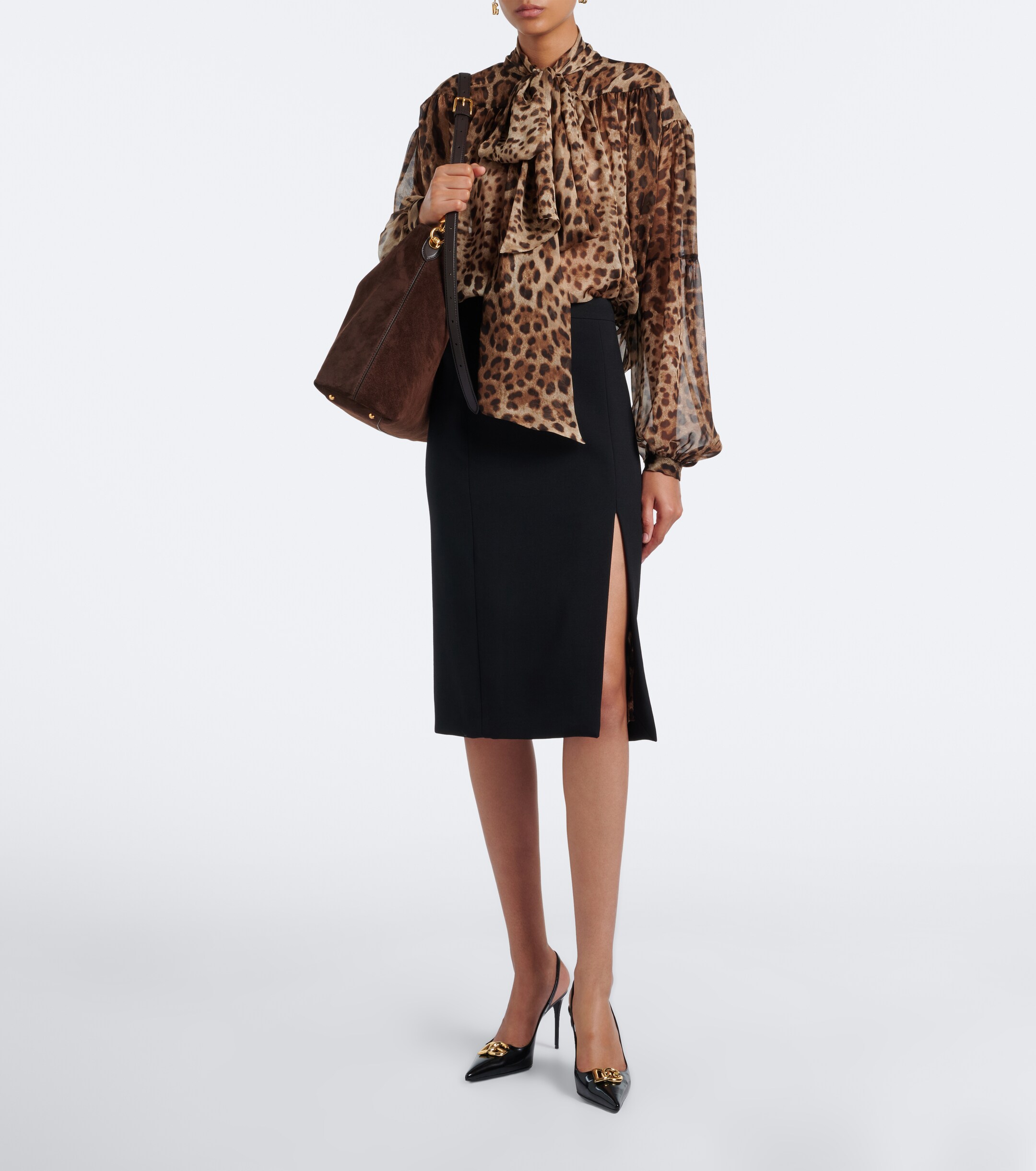 Dolce&Gabbana Vittoria Large suede tote bag