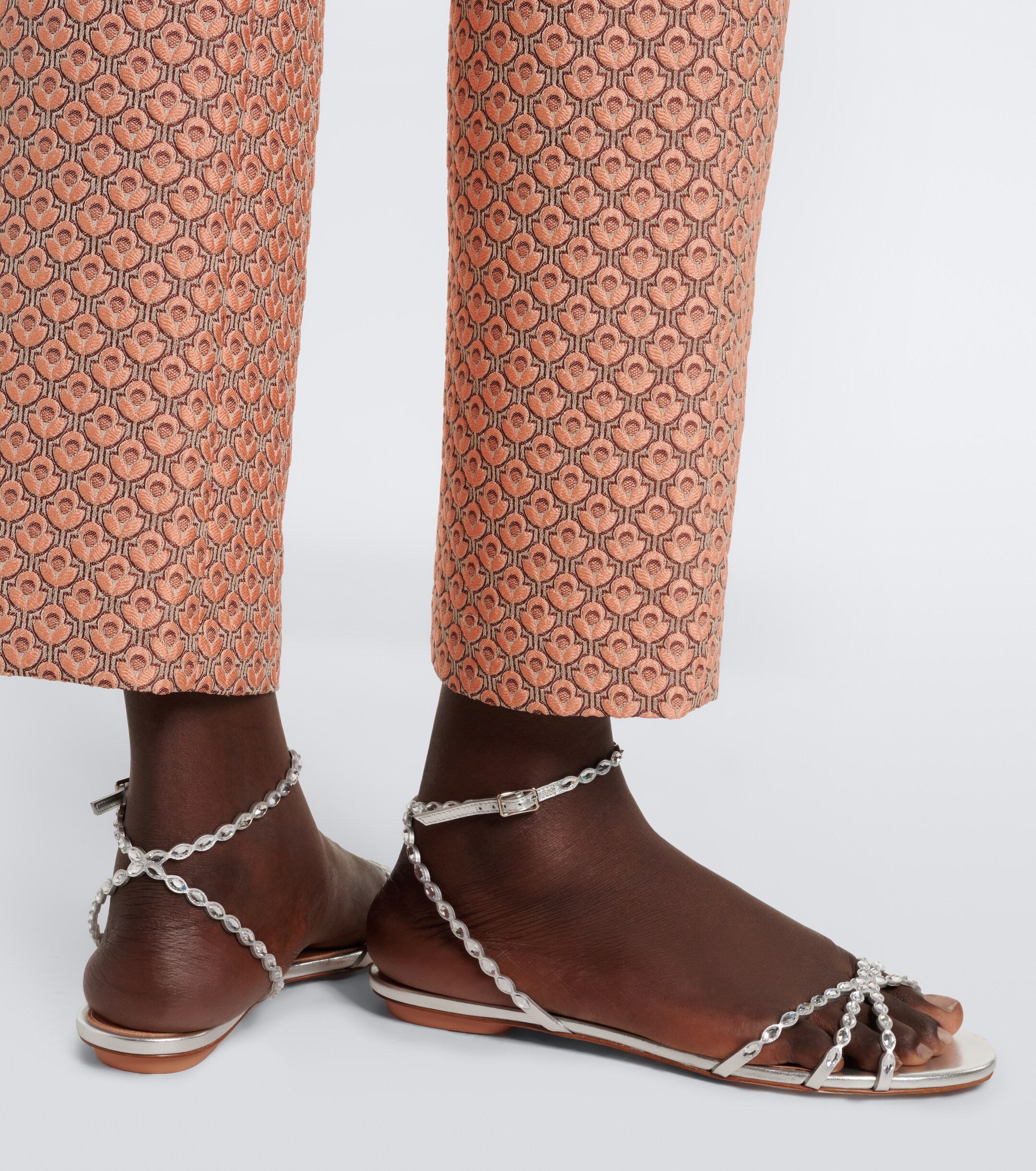 AQUAZZURA Aquazzura Love Struck embellished leather sandals