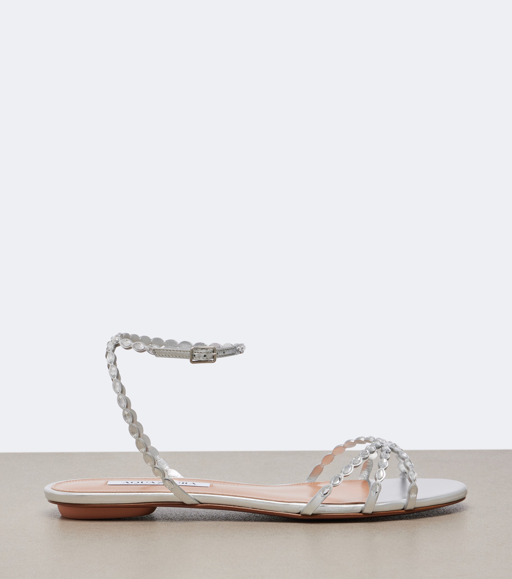 AQUAZZURA Aquazzura Love Struck embellished leather sandals
