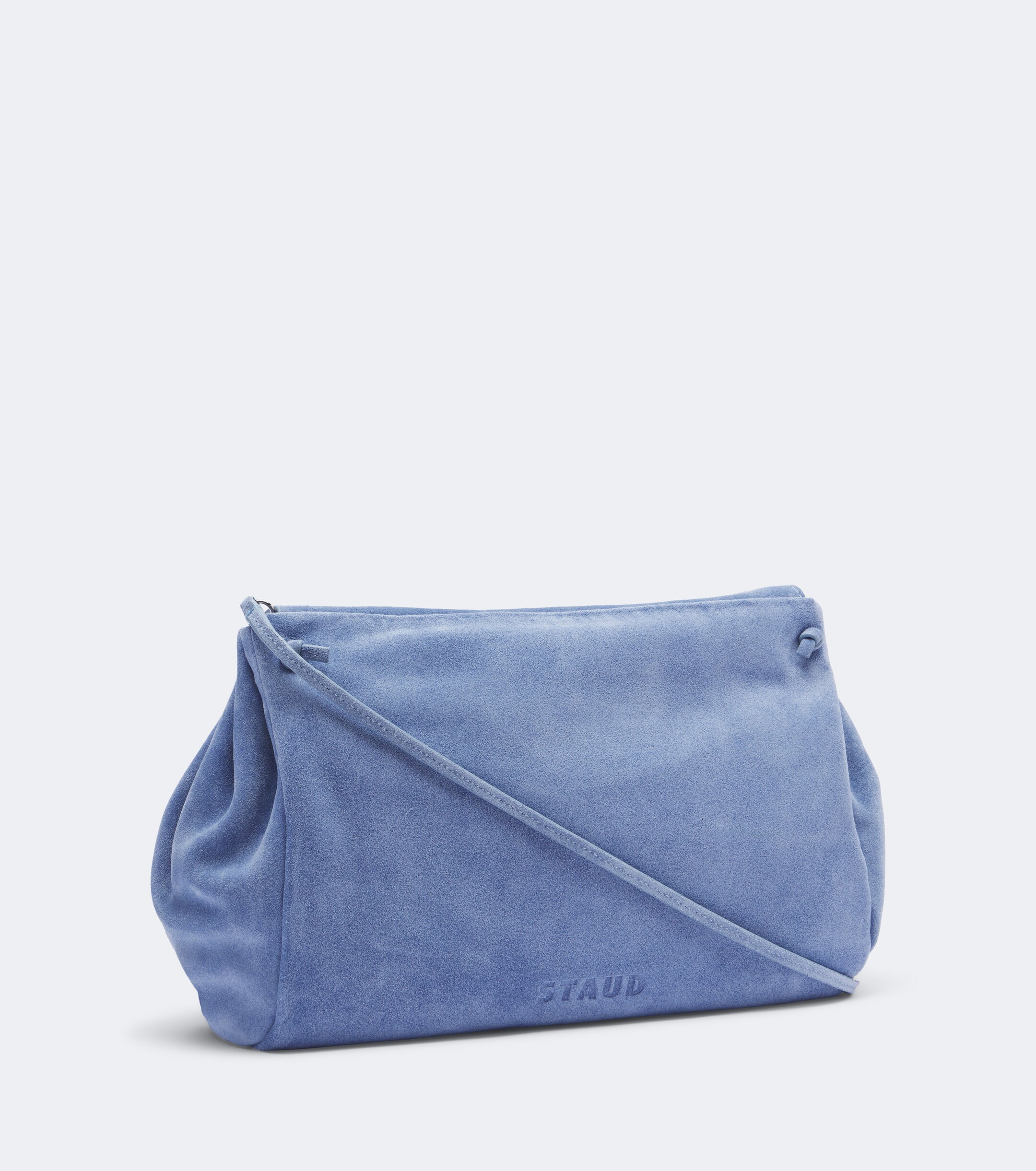 Staud Staud CY Medium suede clutch