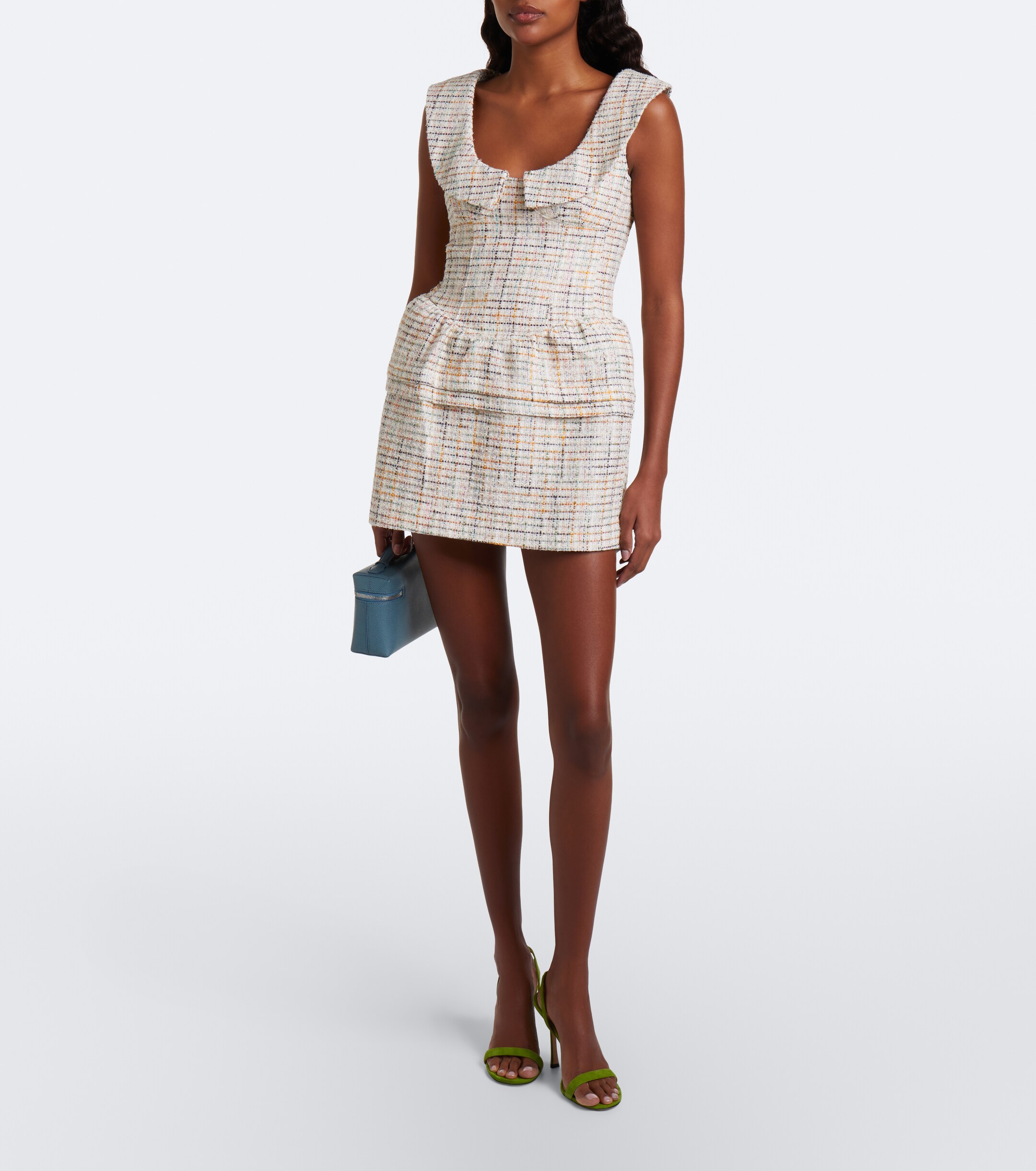 SHUSHU/TONG Shushu/Tong Cotton-blend tweed minidress