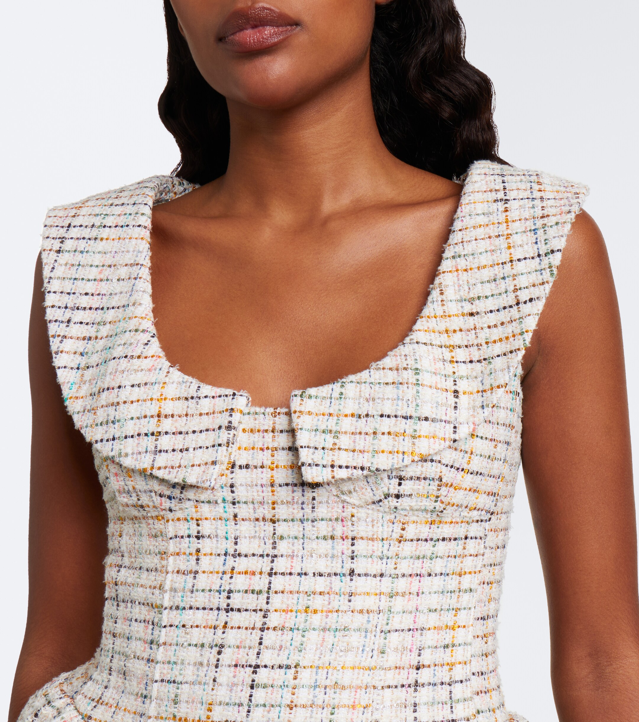 SHUSHU/TONG Shushu/Tong Cotton-blend tweed minidress