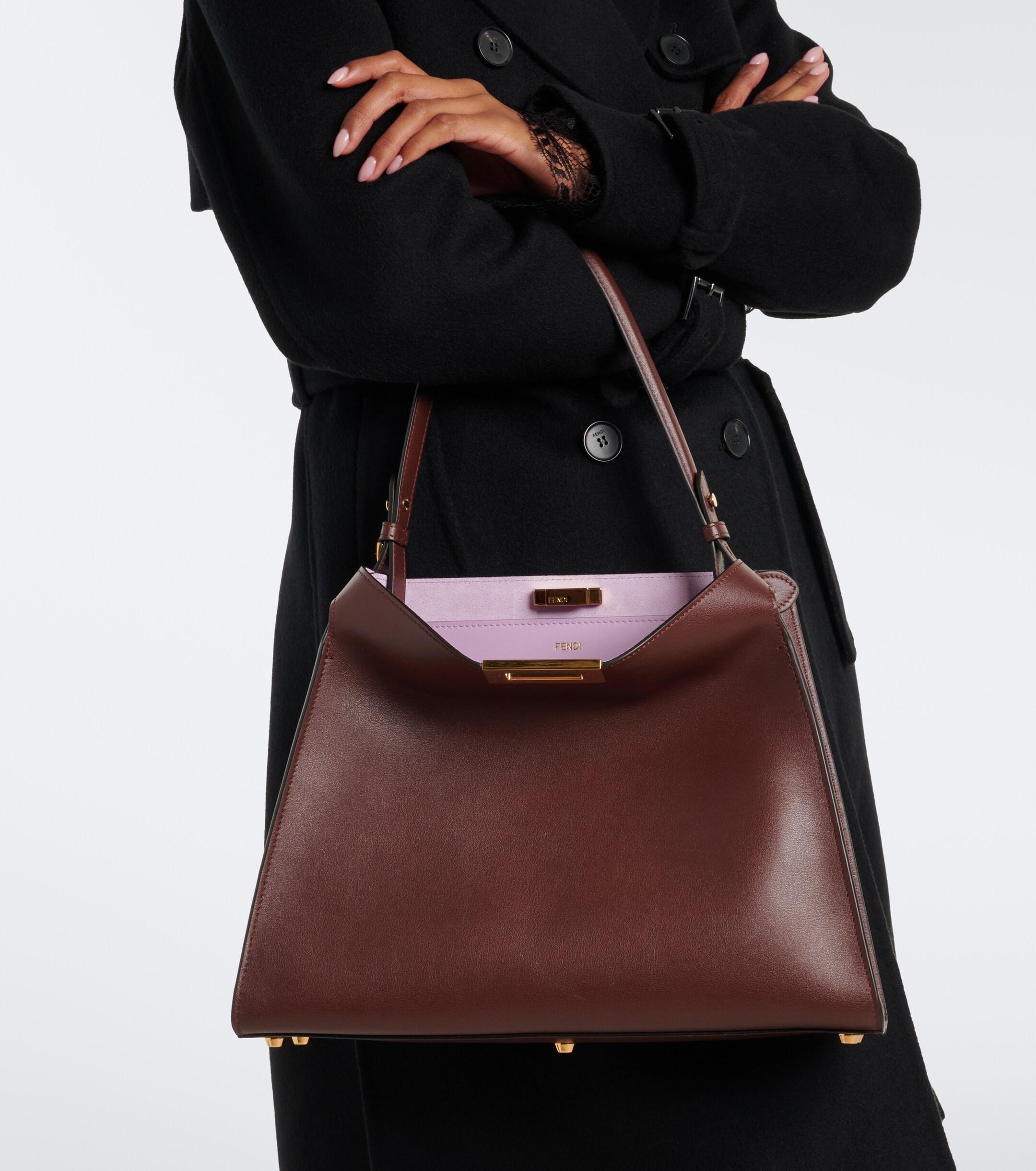 Fendi Fendi Fendi Way Medium leather shoulder bag
