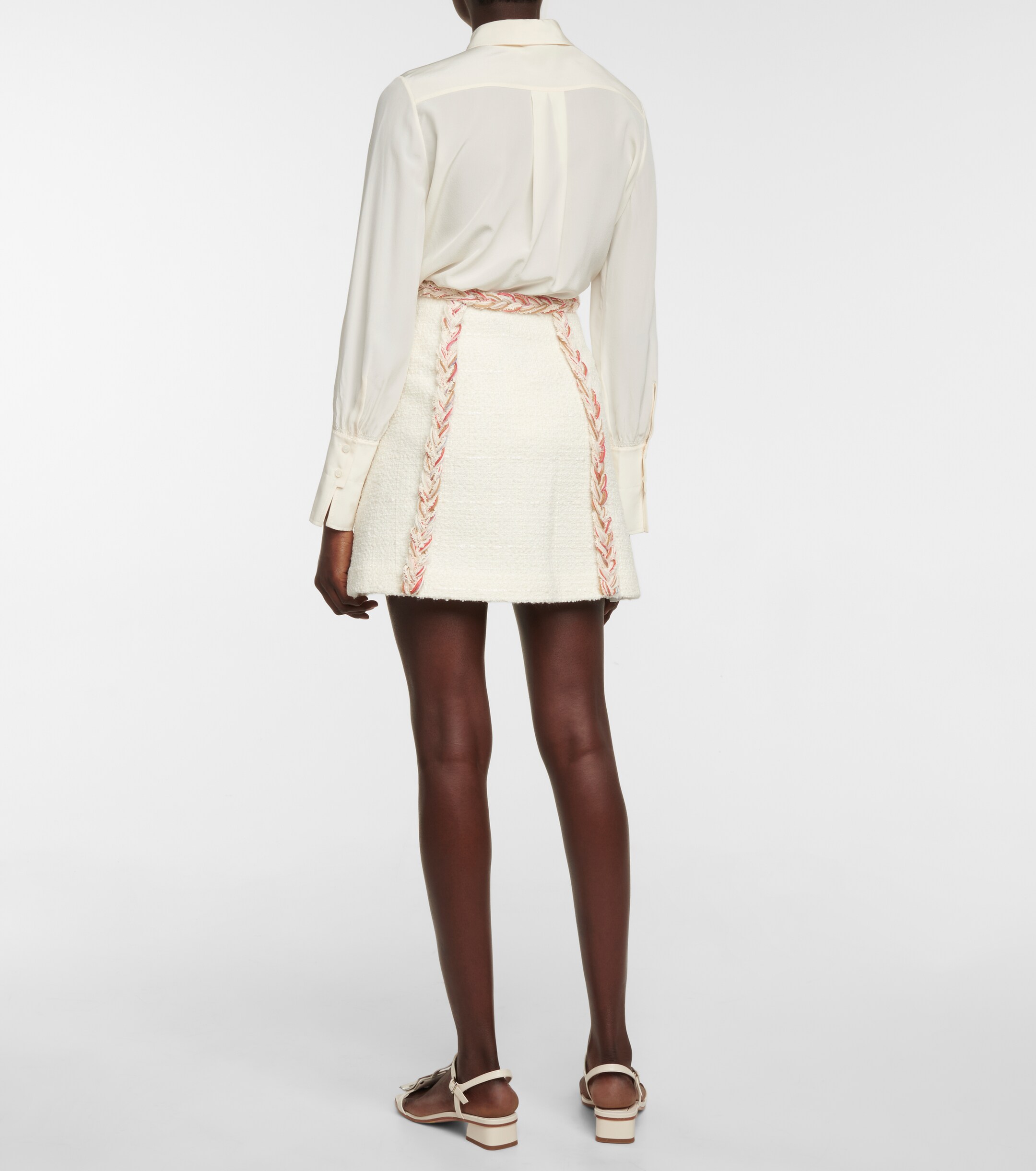 Giambattista Valli Tweed wool-blend miniskirt thumbnail