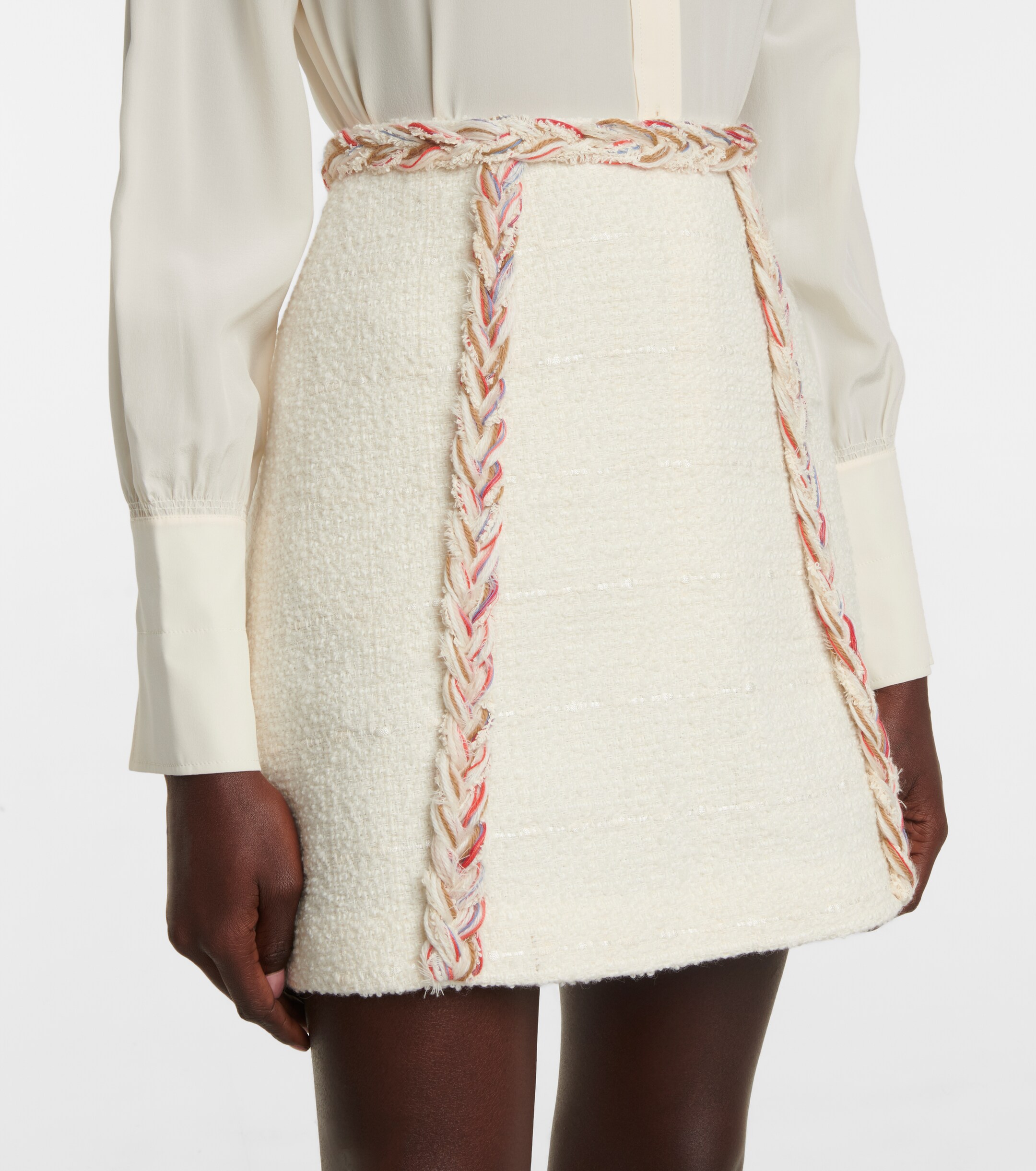 Giambattista Valli Tweed wool-blend miniskirt thumbnail