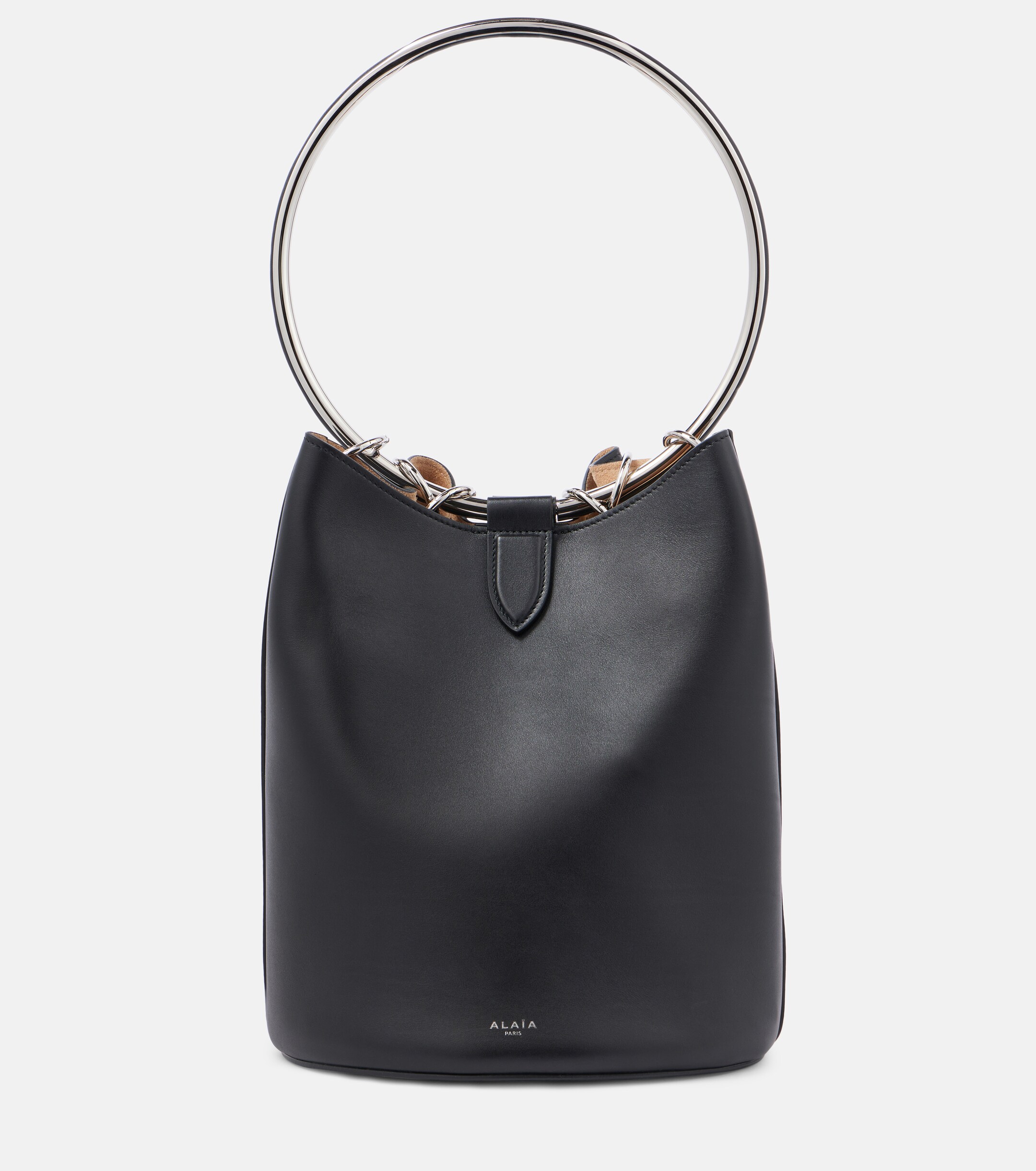 Alaïa Ring Large leather bucket bag
