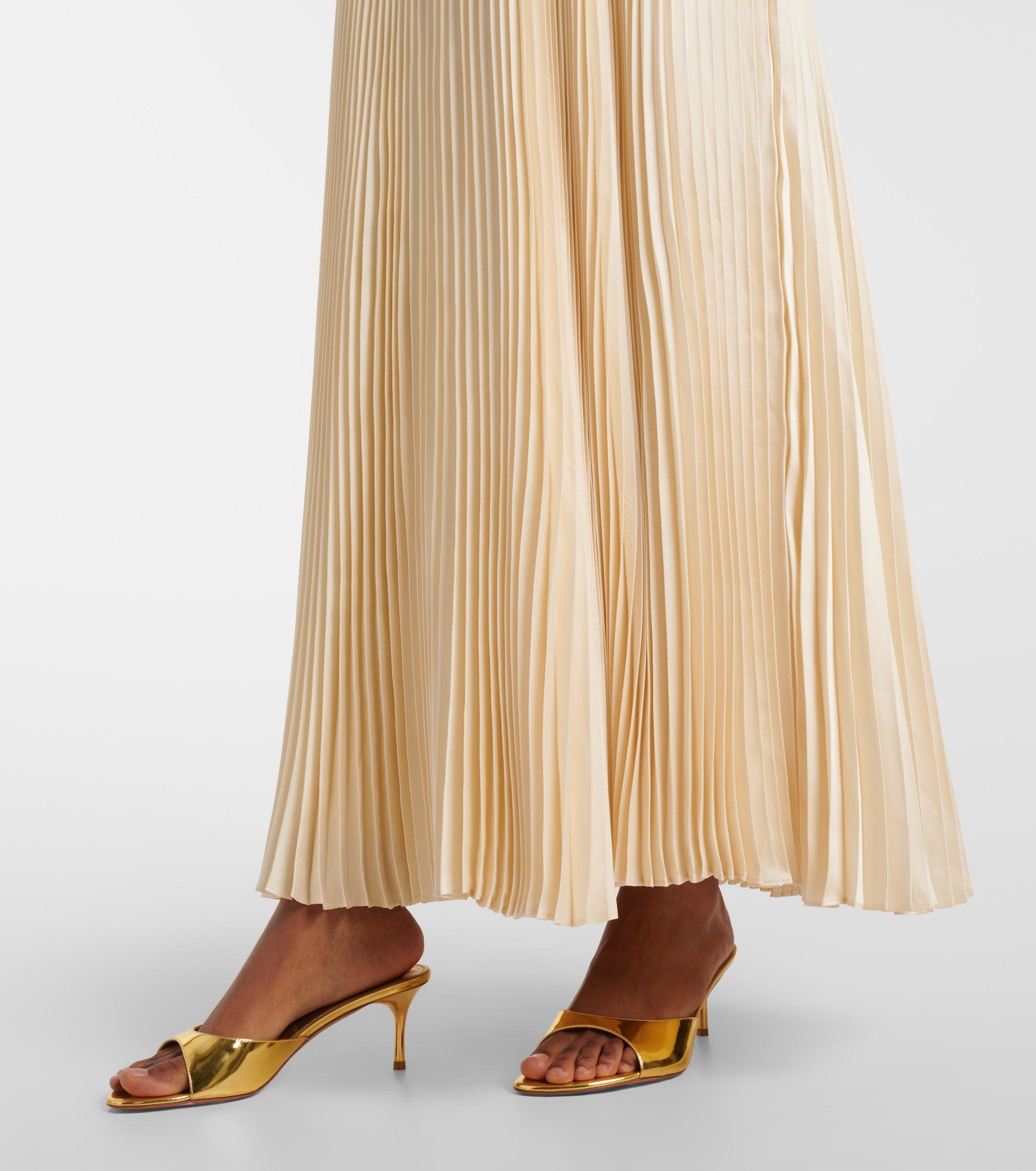 SIMKHAI Georgina pleated maxi dress