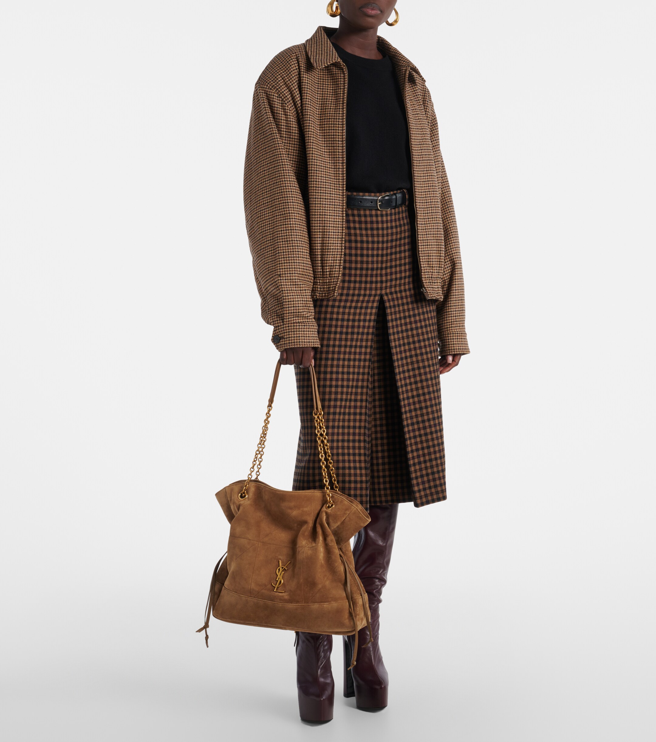 Saint Laurent Jamie Shopping Medium suede tote bag