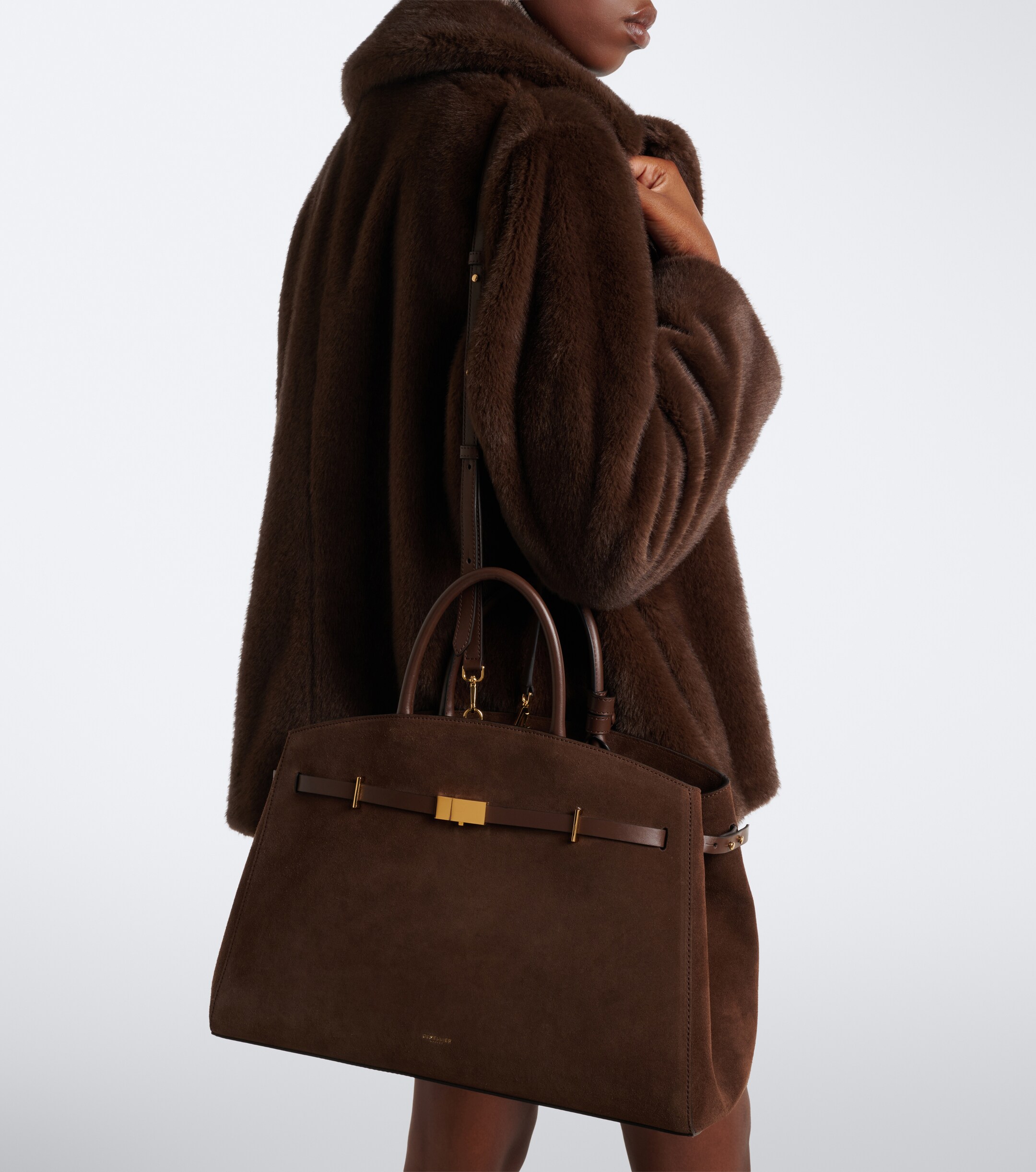 DeMellier Hudson suede tote bag thumbnail