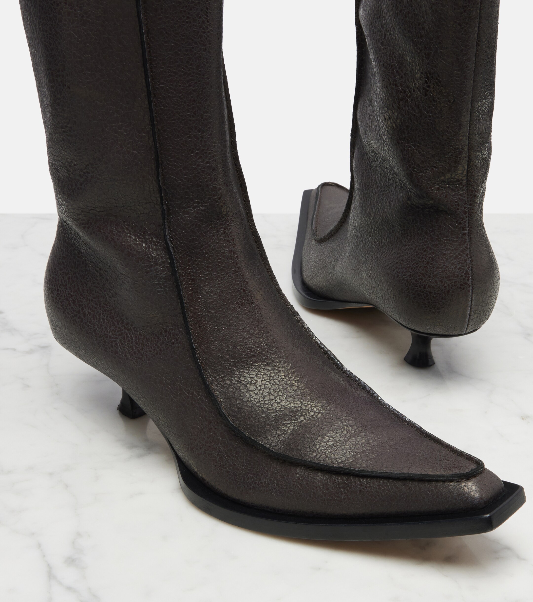 Calvin Klein Collection Jodi leather ankle boots thumbnail