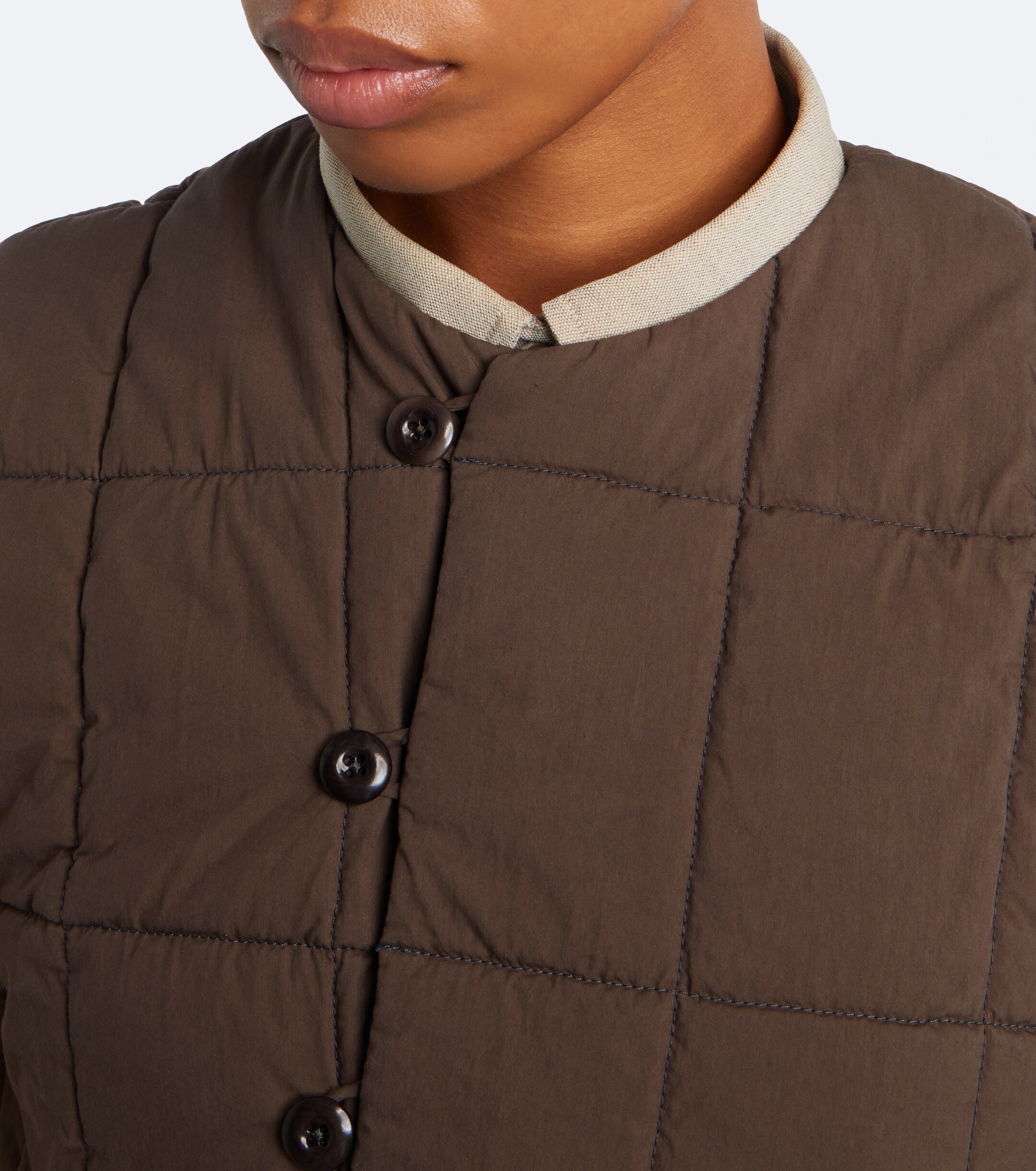 Lemaire Lemaire Padded quilted cotton-blend vest