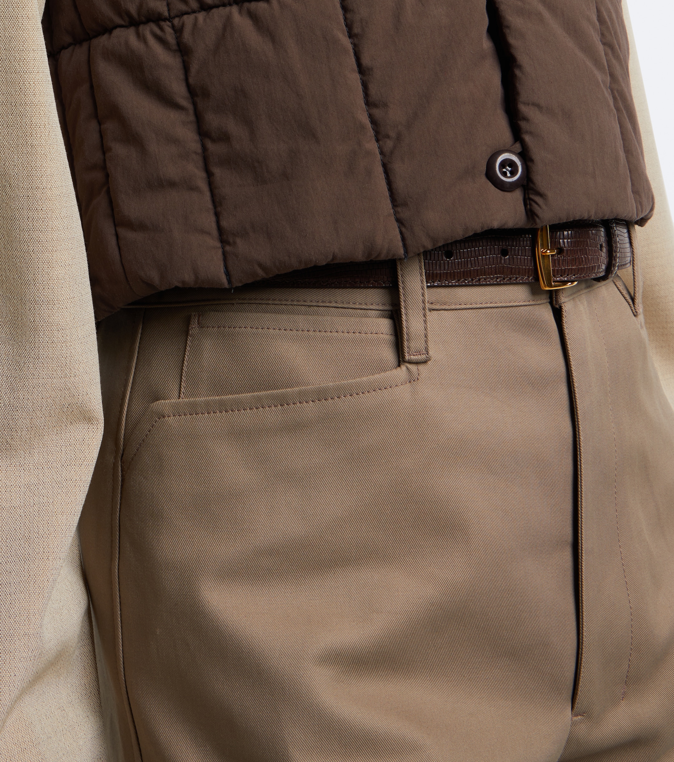 Lemaire Lemaire Padded quilted cotton-blend vest