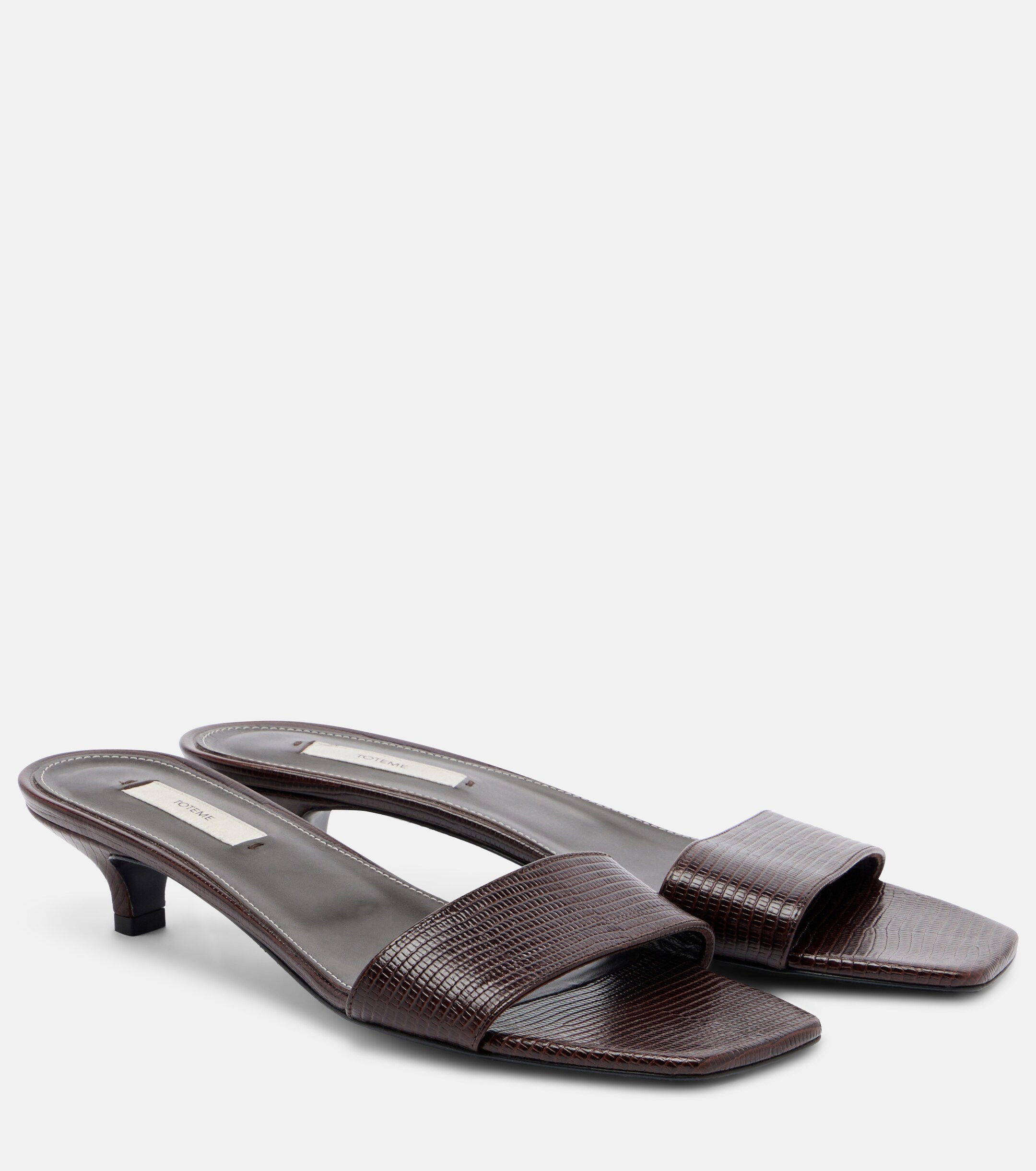 TOTEME Toteme Embossed leather mules