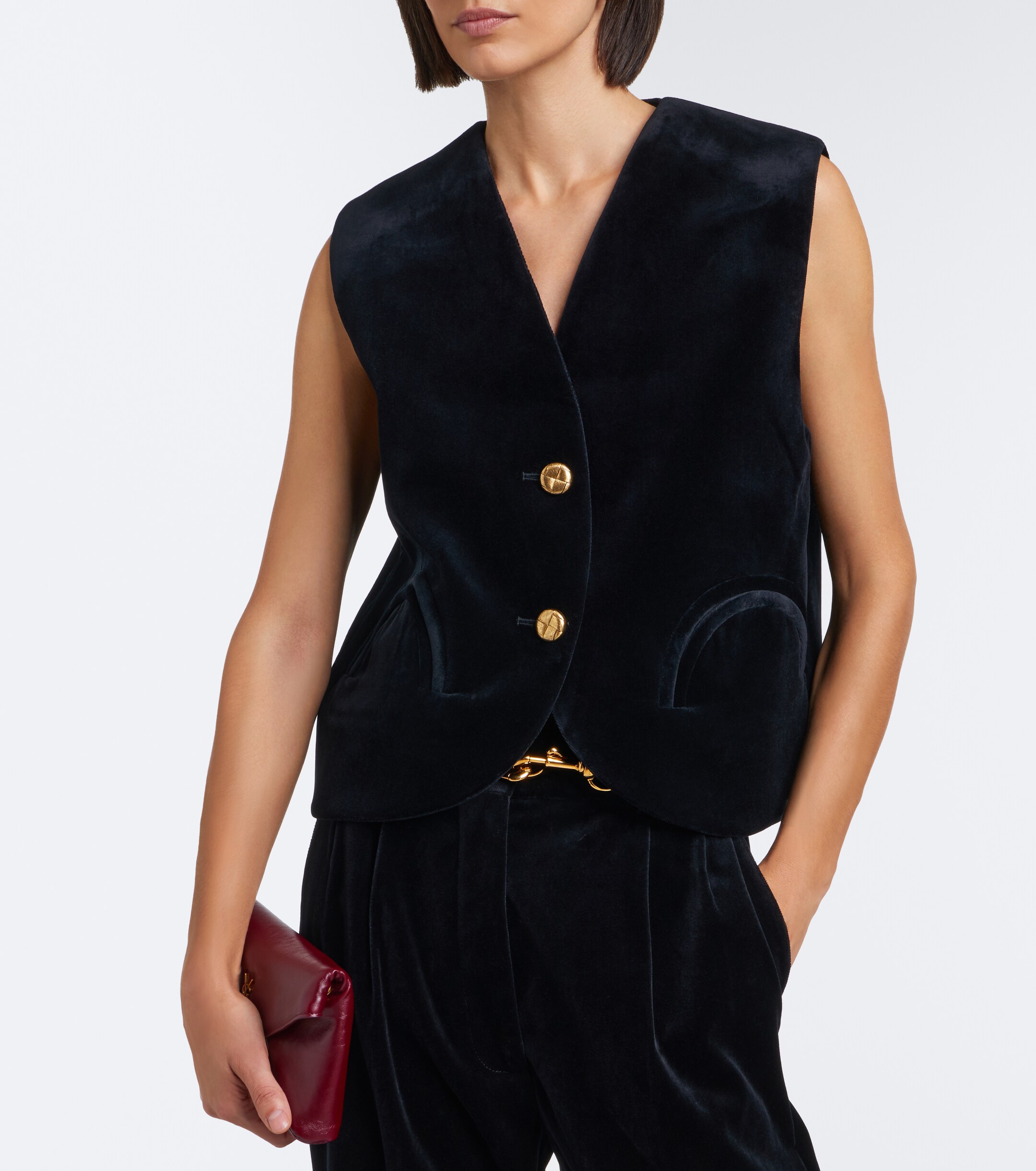 Blazé Milano Blazé Milano Gliss cotton velvet vest