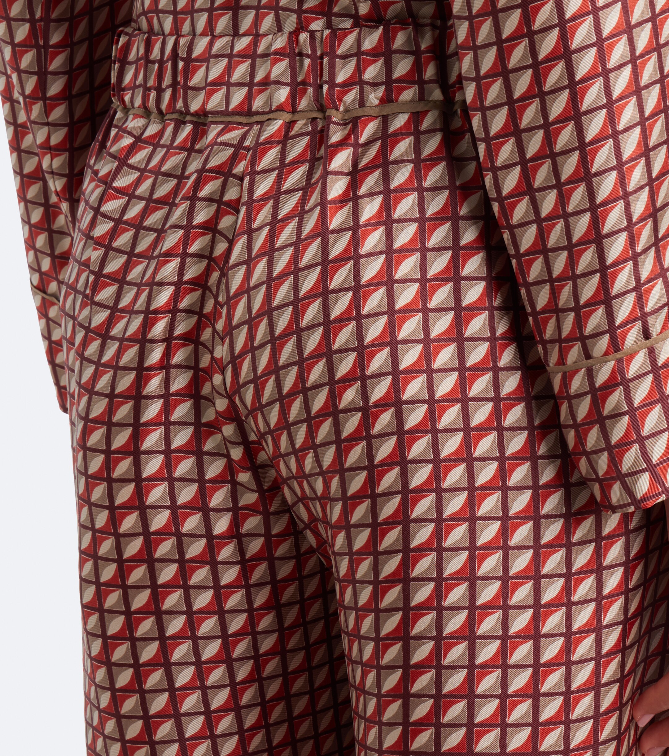 S Max Mara 'S Max Mara Printed silk wide-leg pants