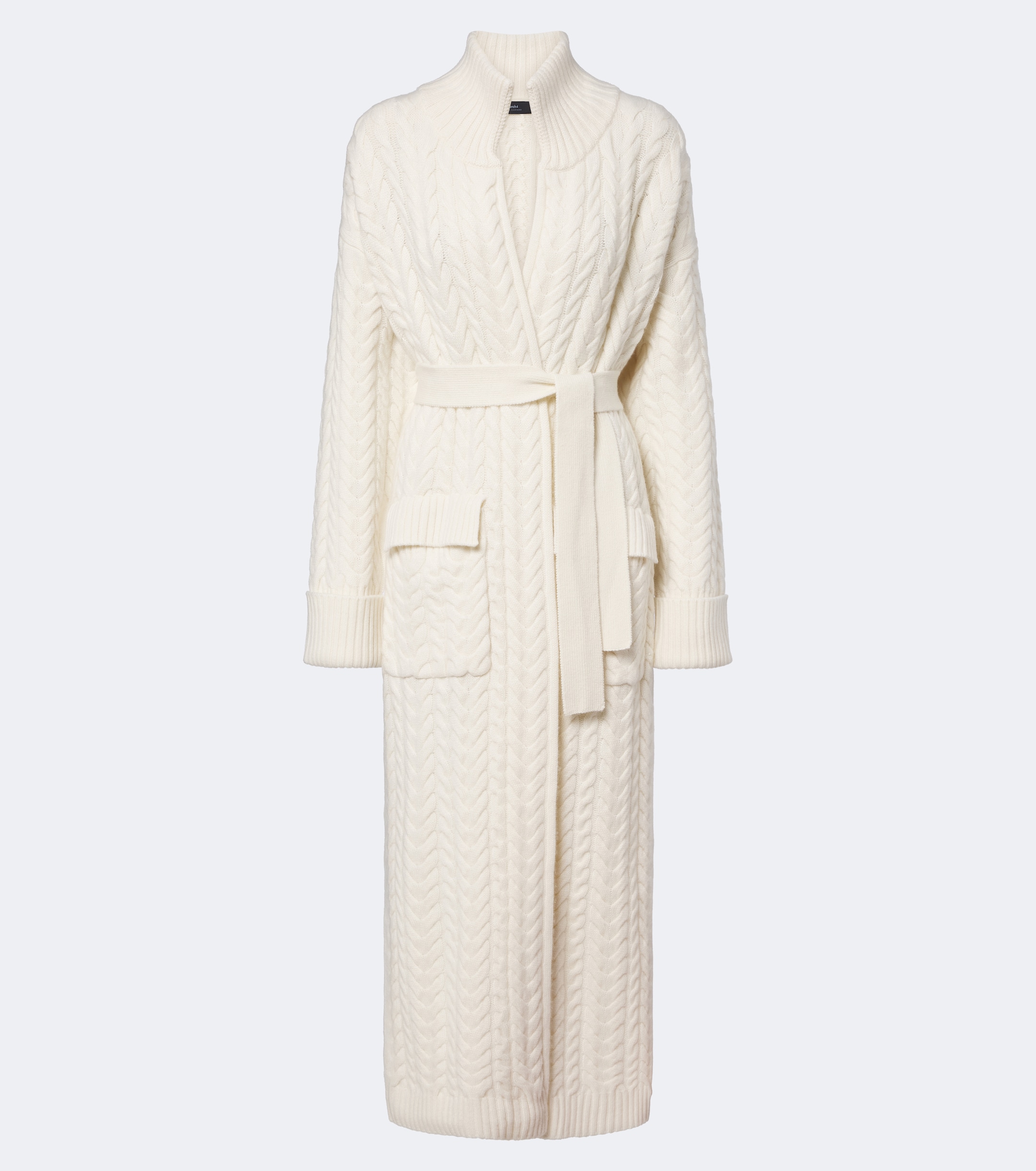 arch4 Arch4 Bond Street cable-knit cashmere long cardigan
