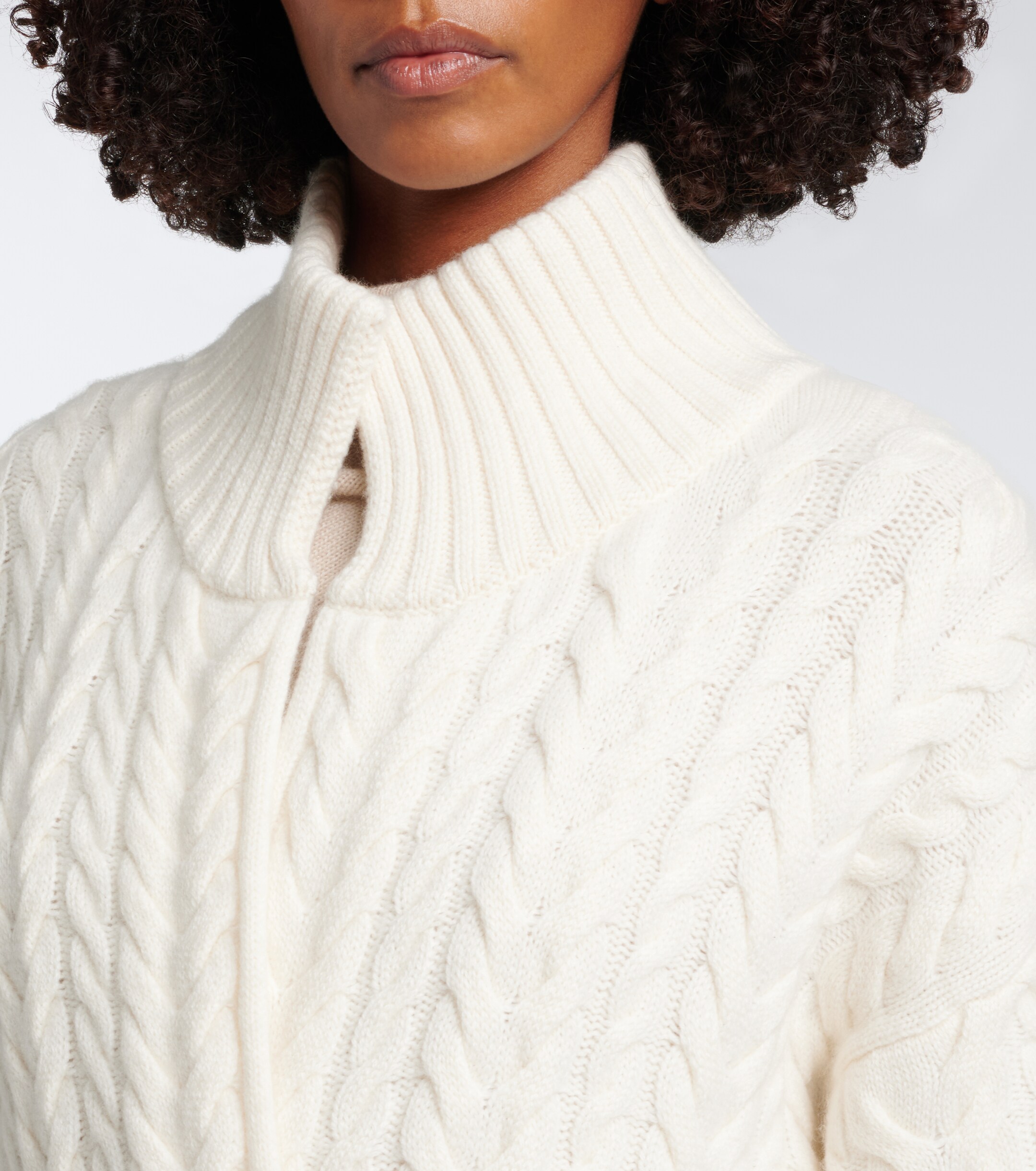arch4 Arch4 Bond Street cable-knit cashmere long cardigan