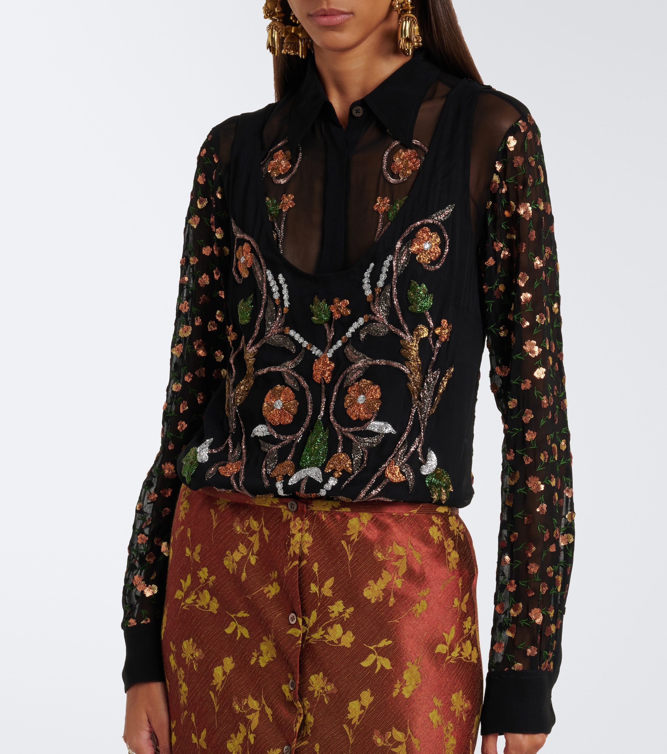 Dries Van Noten Dries Van Noten Embroidered top