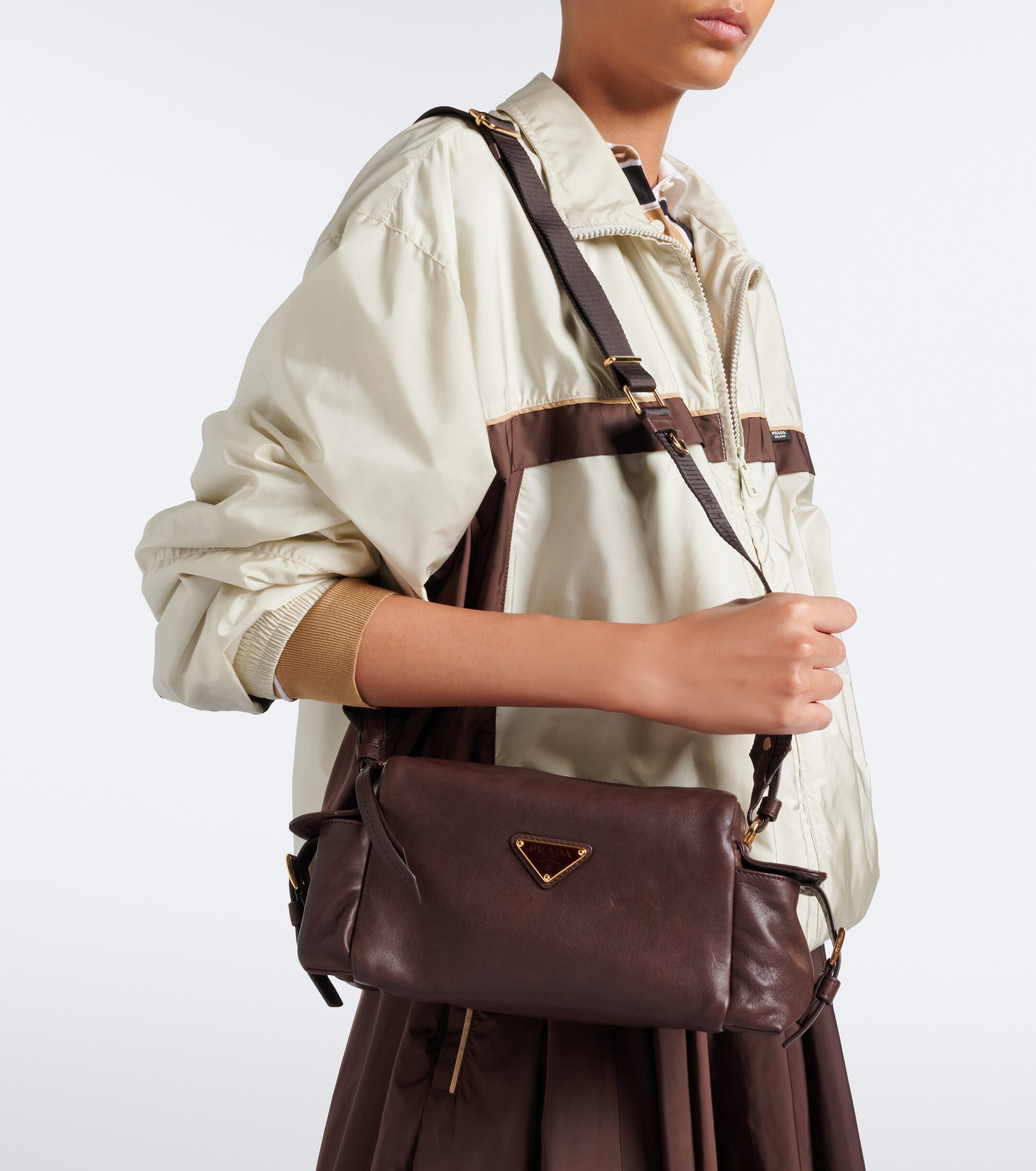 Prada Prada Explore Small leather shoulder bag