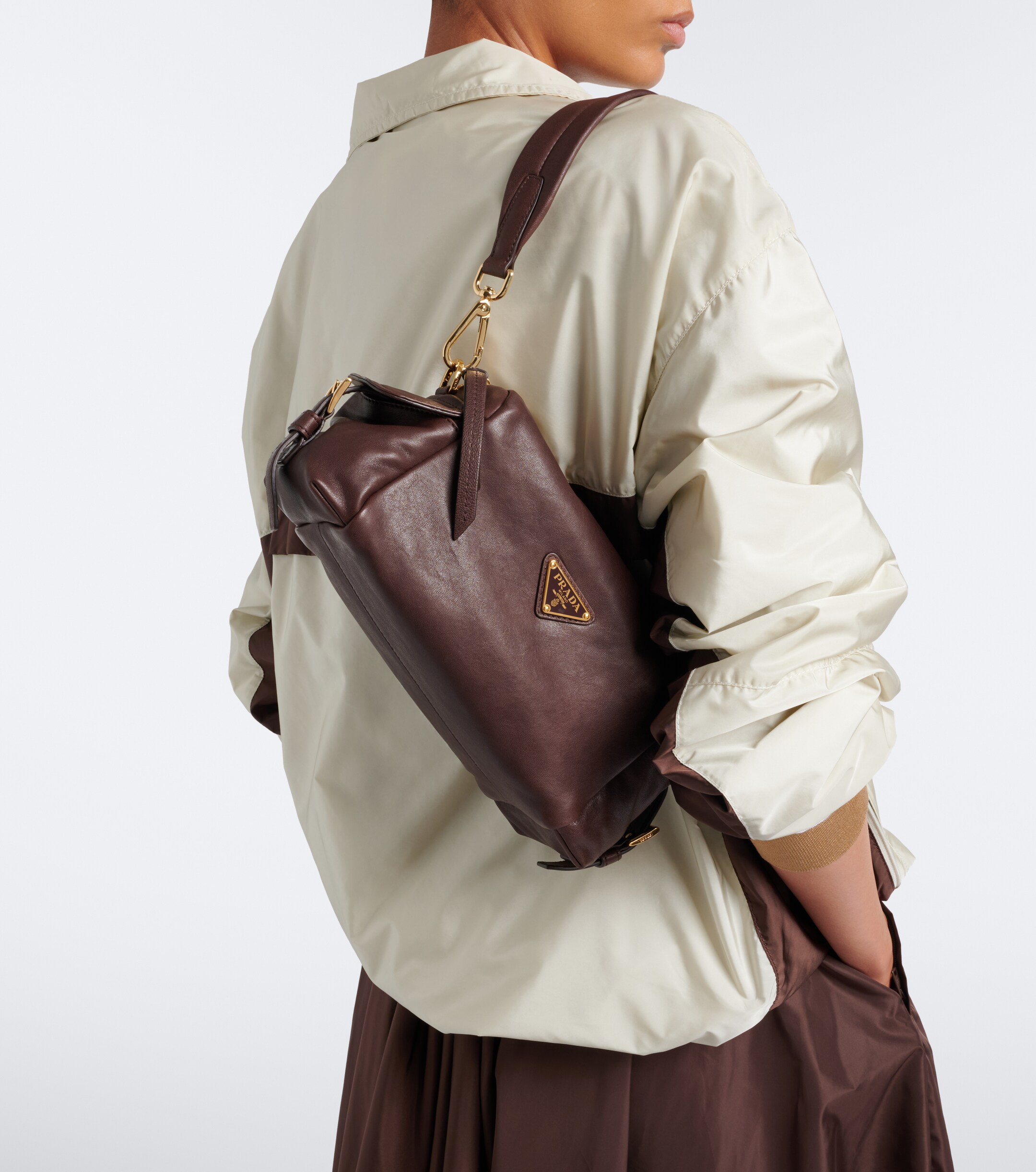 Prada Prada Explore Small leather shoulder bag