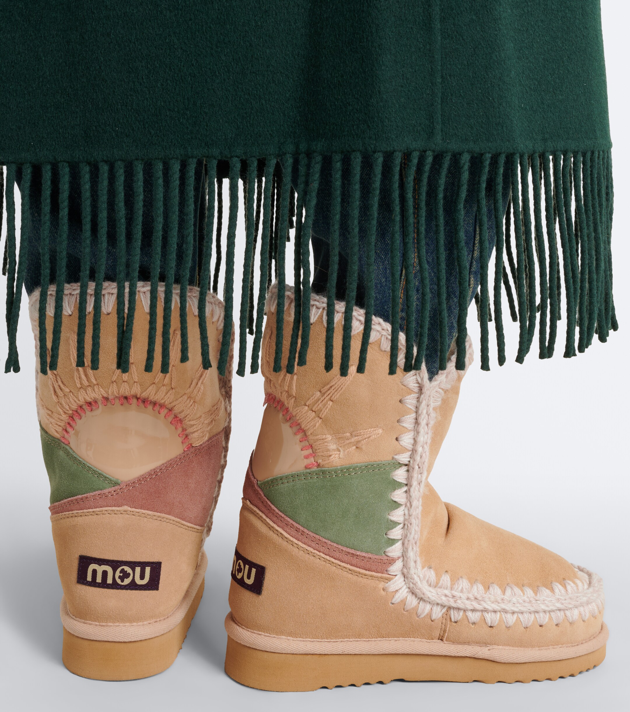 MOU Mou 24 Sun & Moon suede mid-calf boots