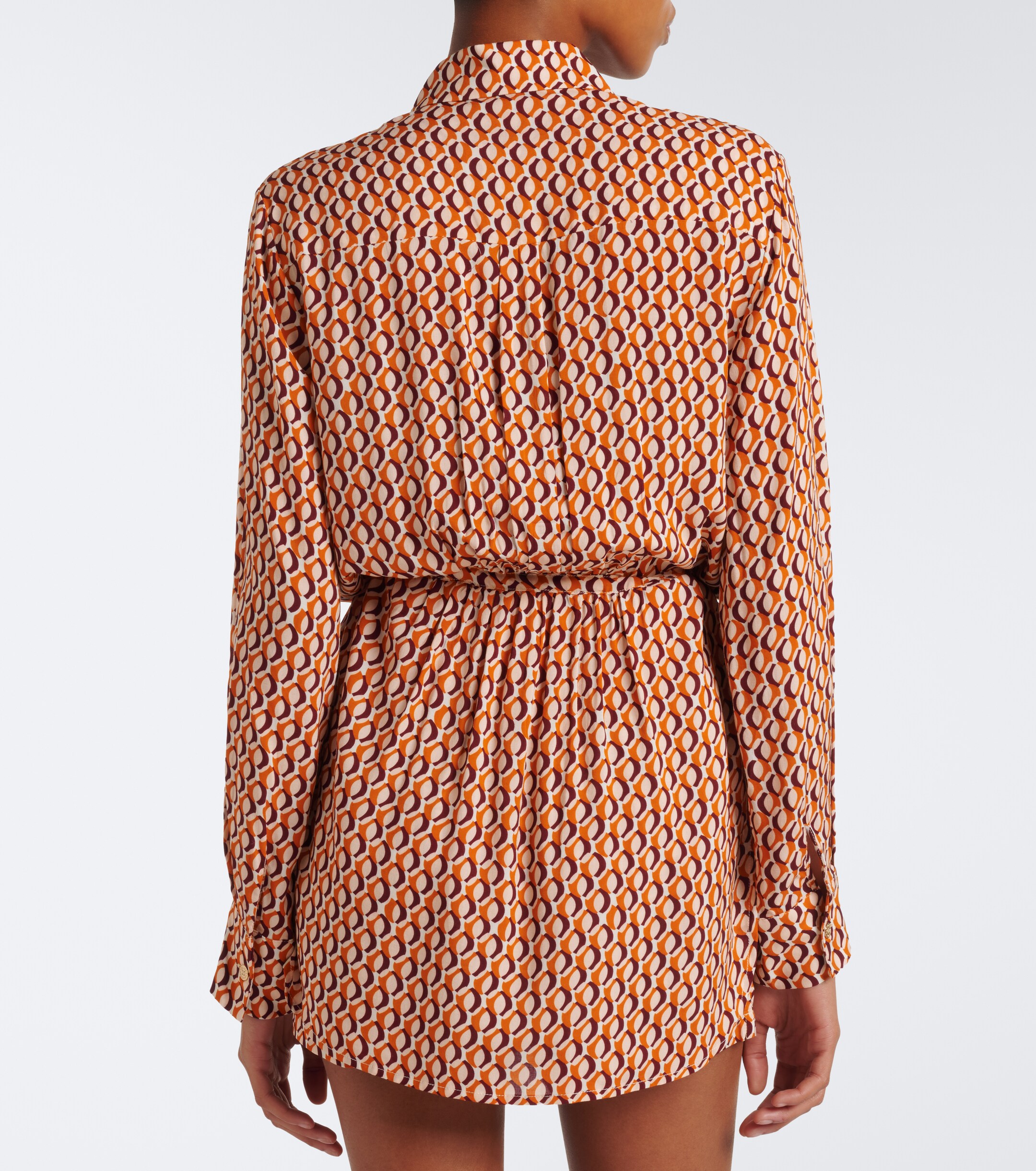 Melissa Odabash Melissa Odabash Ariel belted printed shirt