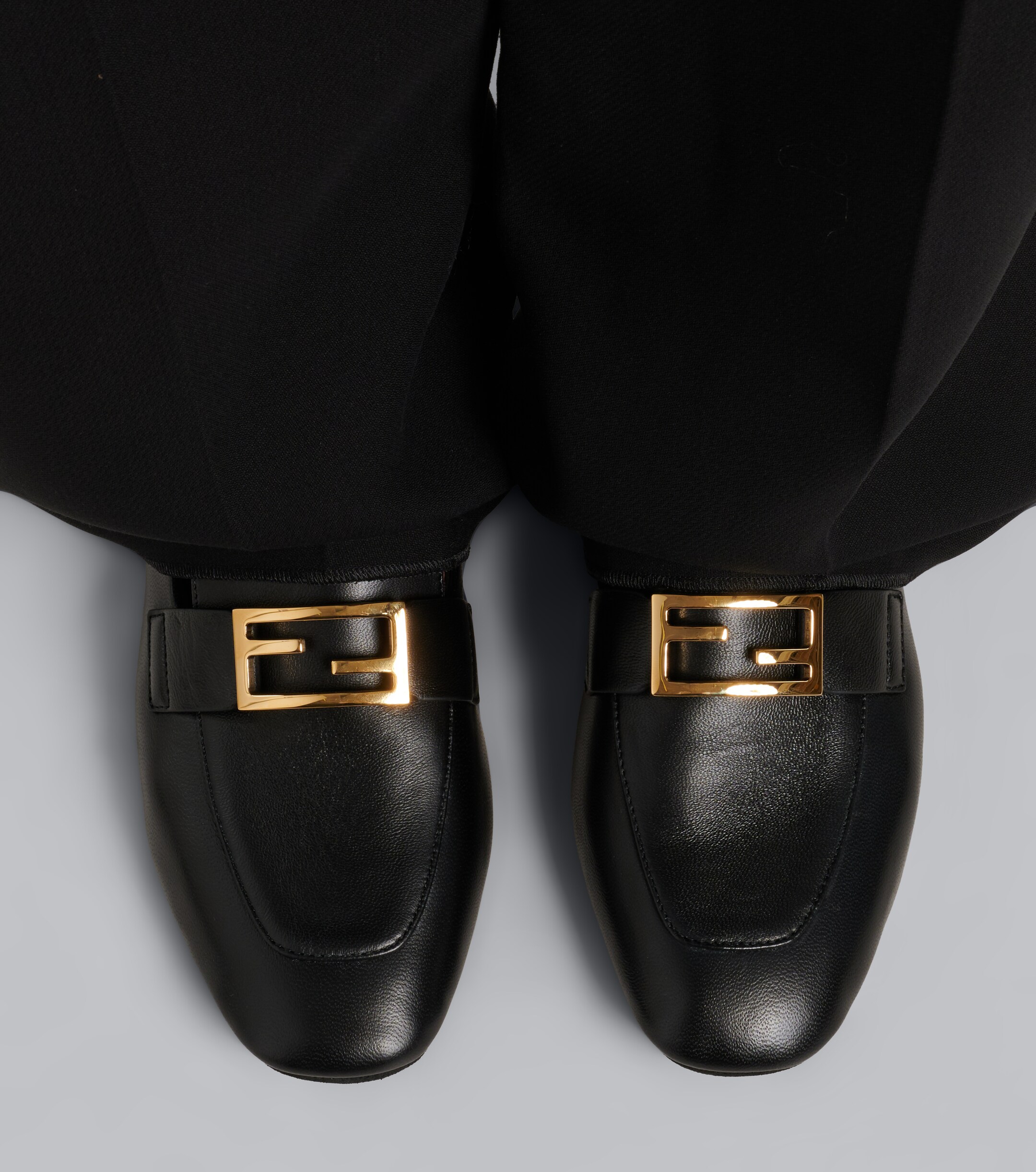 Fendi Fendi Tube leather driving shoes
