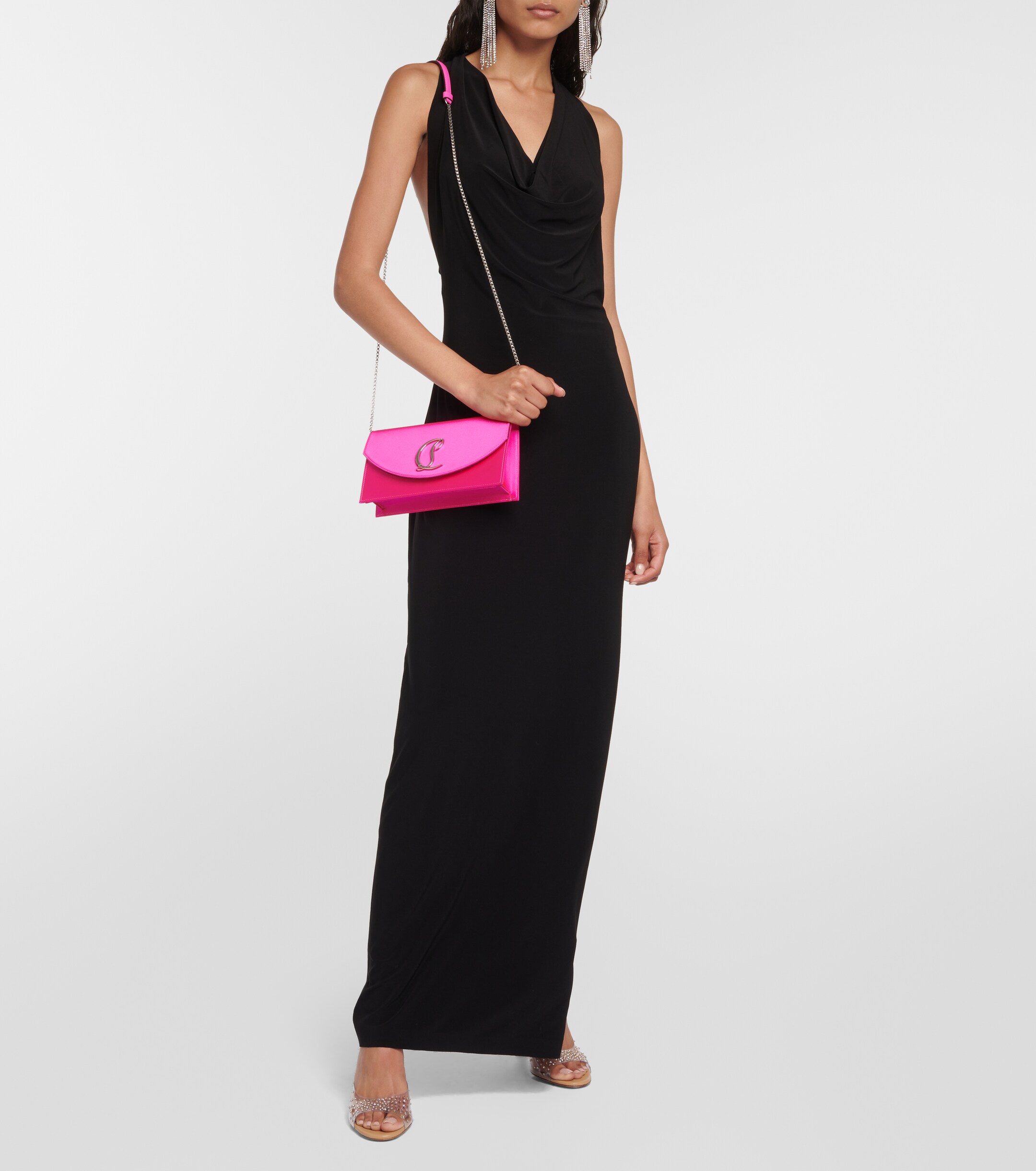 CHRISTIAN LOUBOUTIN Loubi54 satin shoulder bag