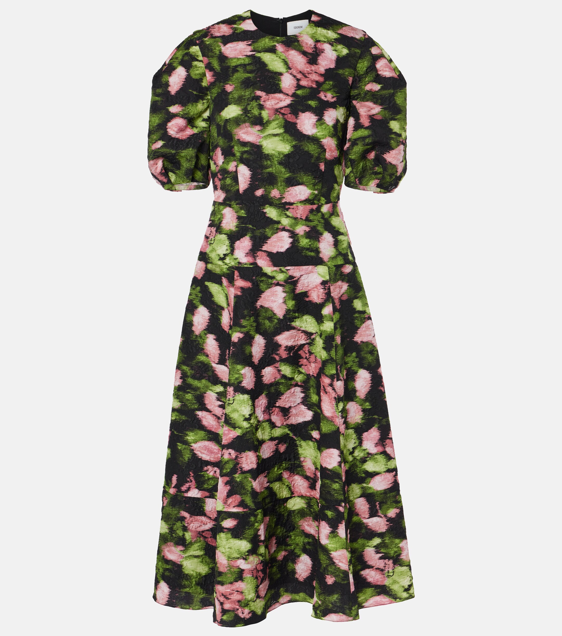 Erdem Floral matelassé midi dress thumbnail