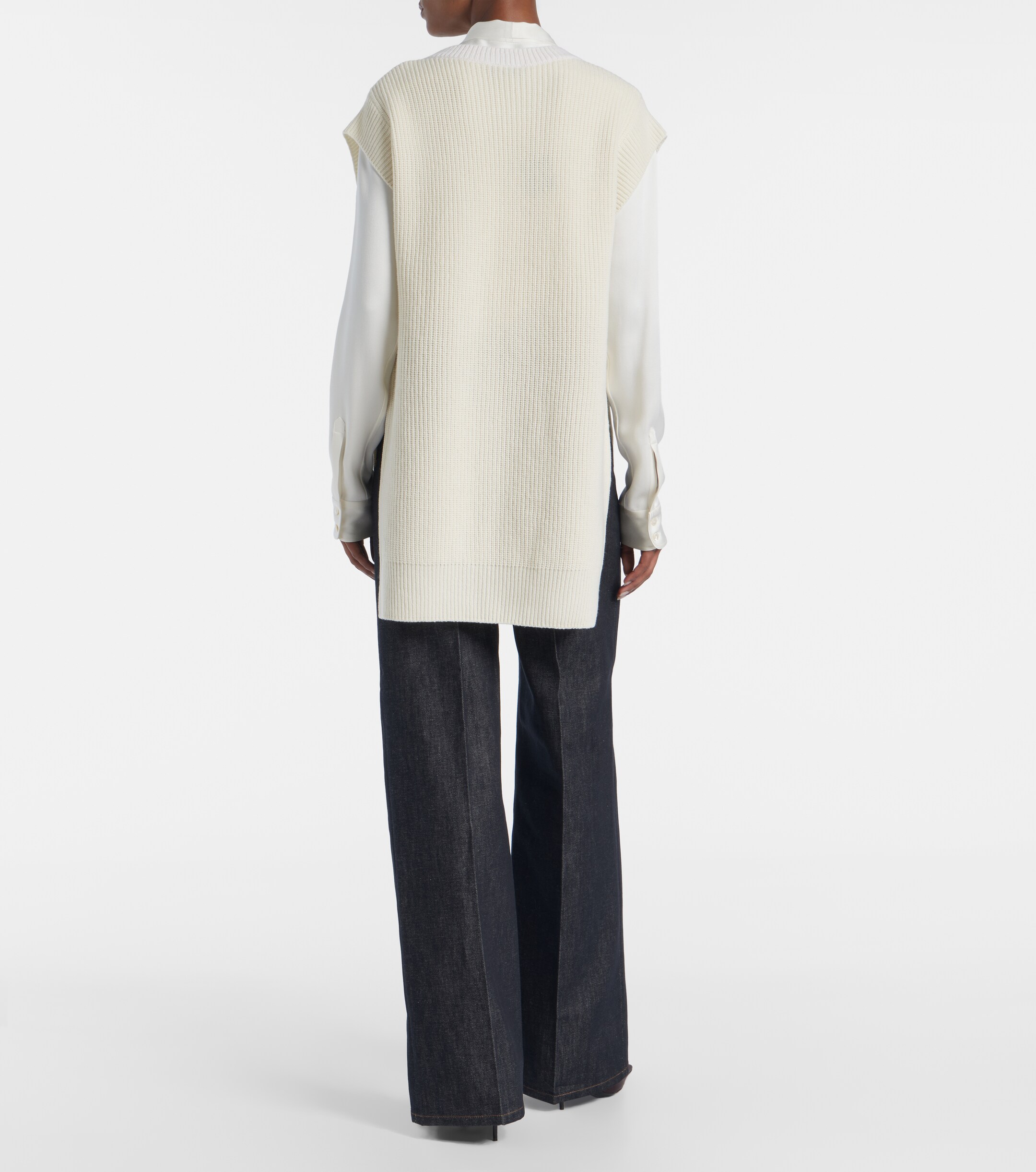 Stella McCartney Stella McCartney Virgin wool lace sweater vest