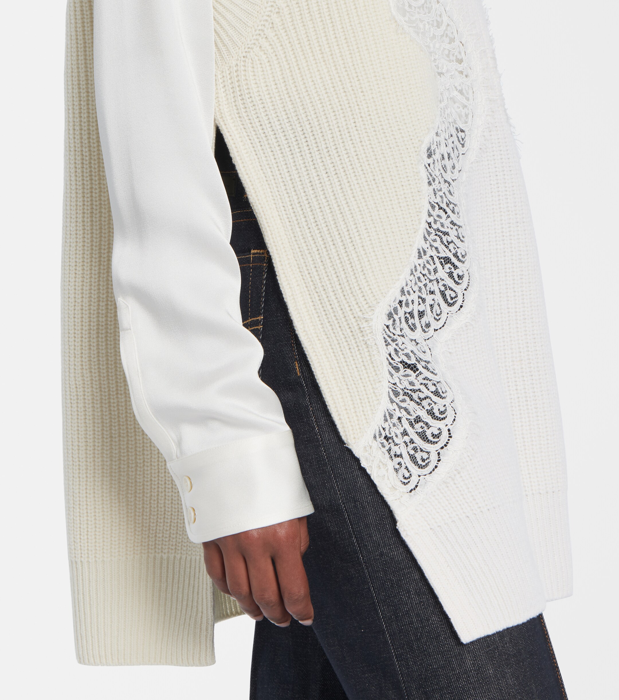 Stella McCartney Stella McCartney Virgin wool lace sweater vest