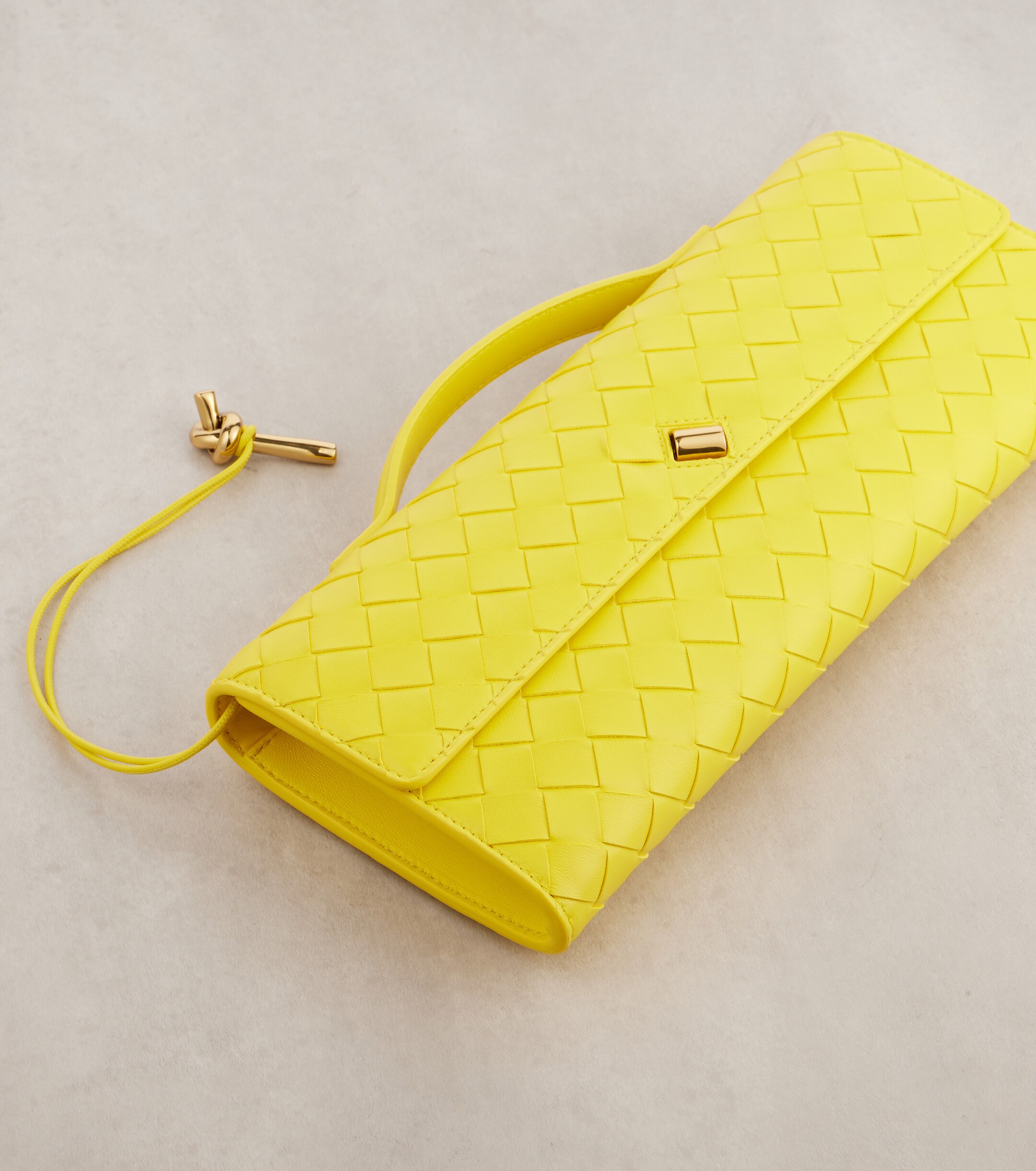 Bottega Veneta Andiamo Intrecciato leather clutch