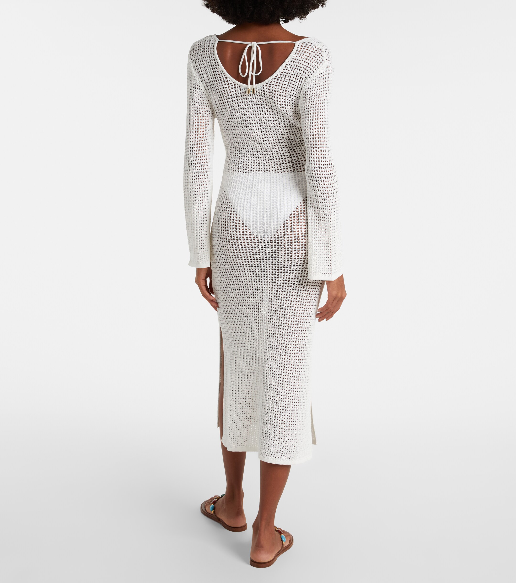 Melissa Odabash Melissa Odabash Casey open-knit midi dress