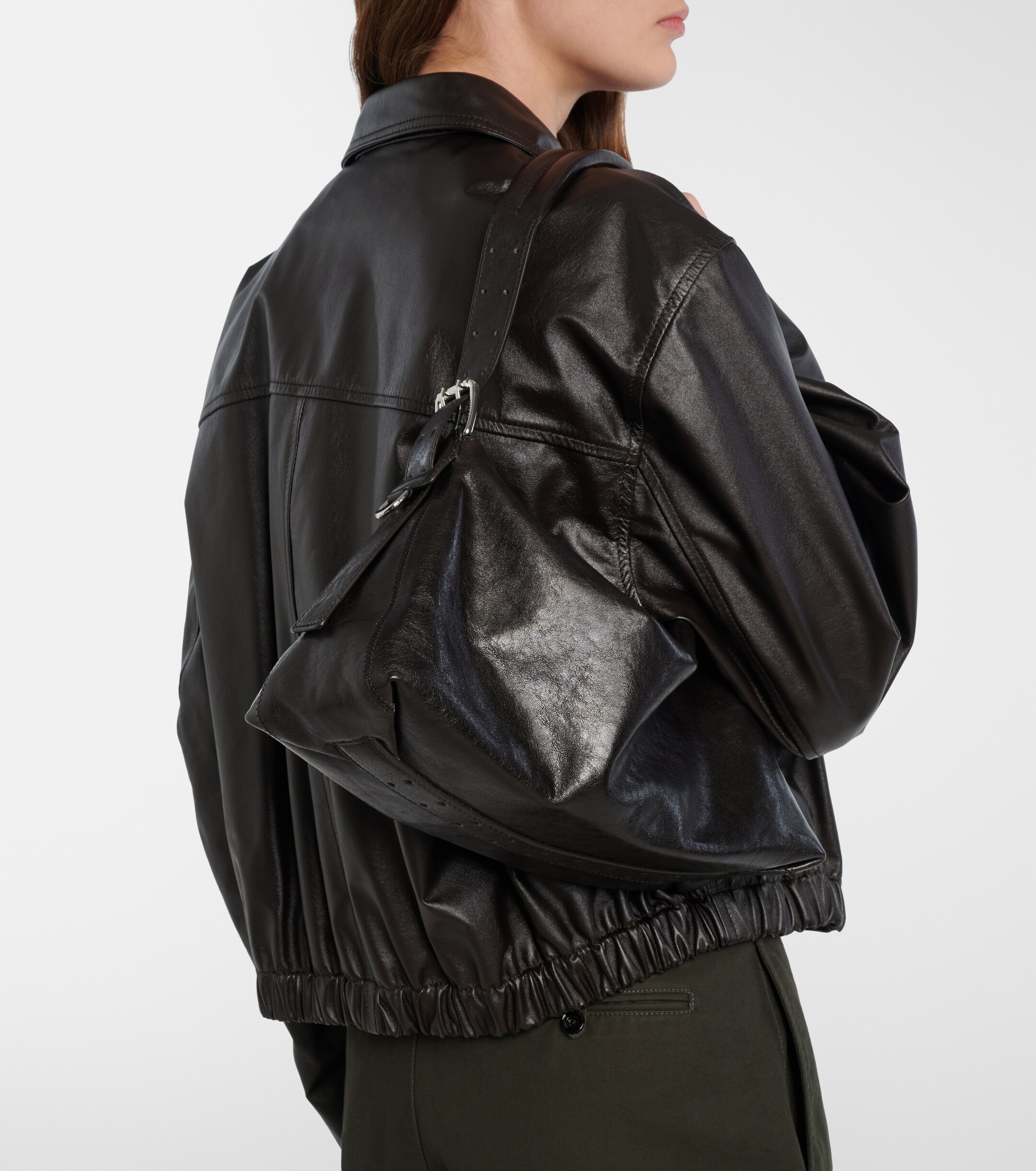 Lemaire Lemaire Belted leather shoulder bag