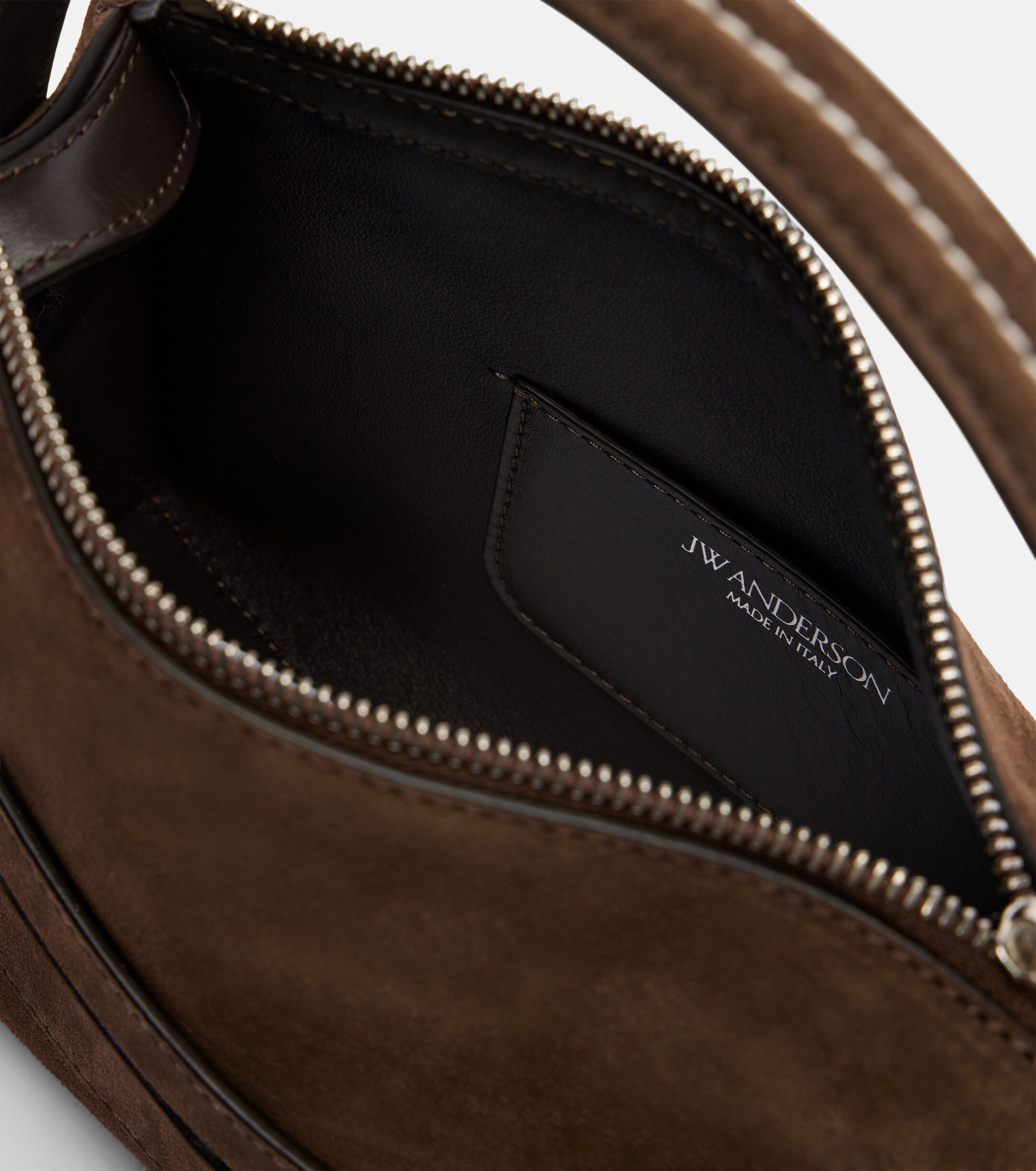 Jw Anderson Loafer Small suede top-handle bag