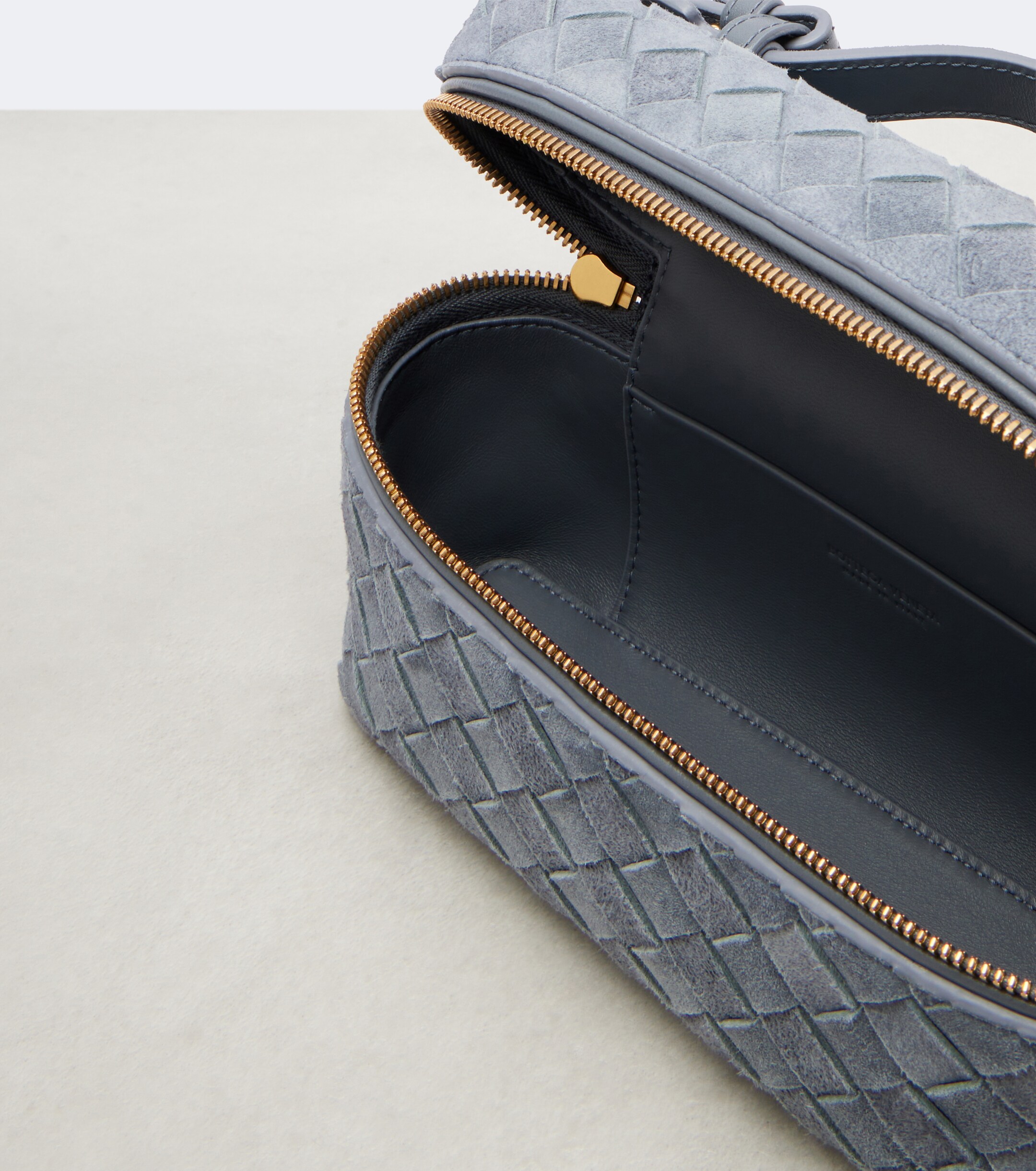 Bottega Veneta Bang Bang Intrecciato suede vanity bag