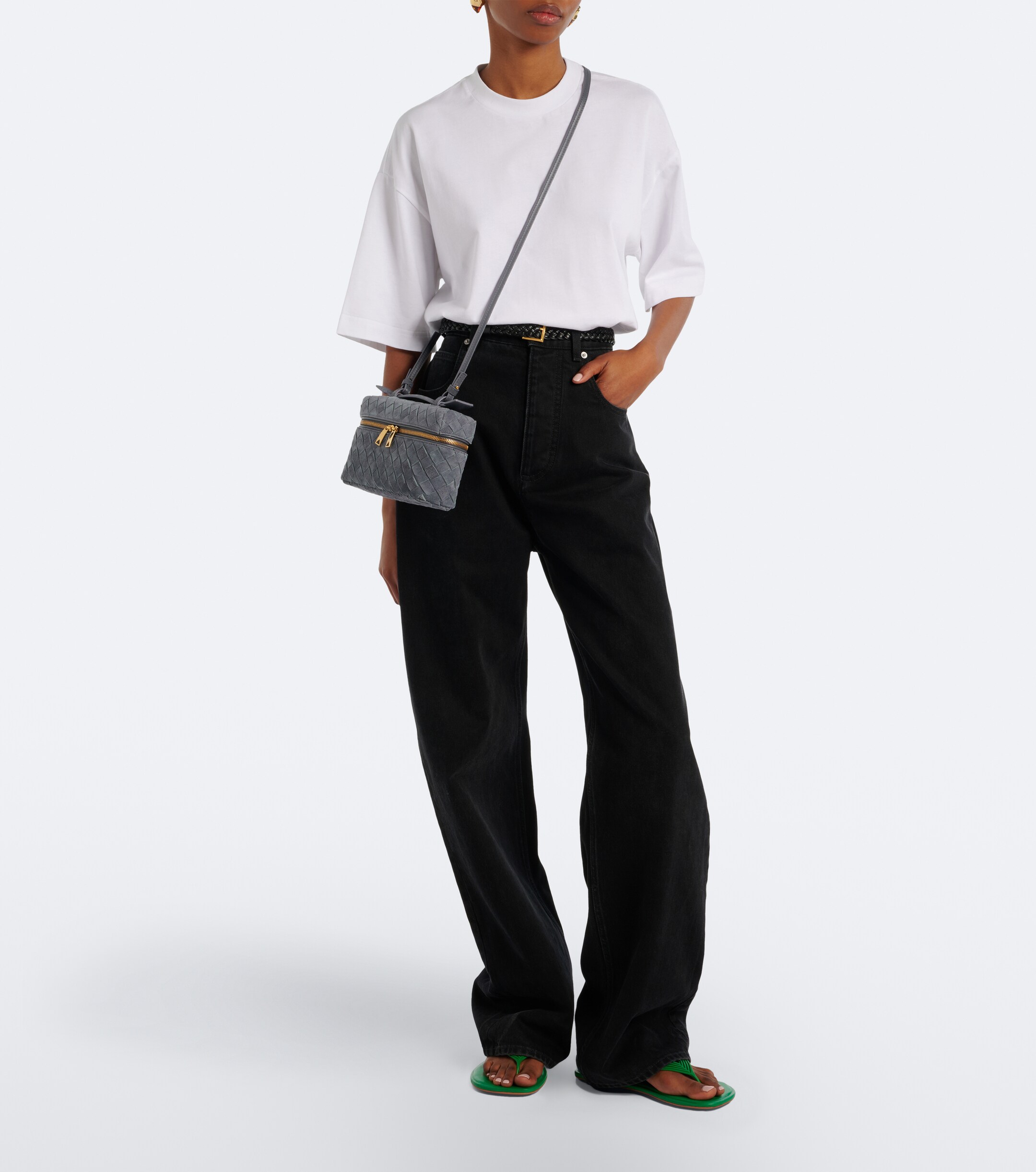 Bottega Veneta Bang Bang Intrecciato suede vanity bag