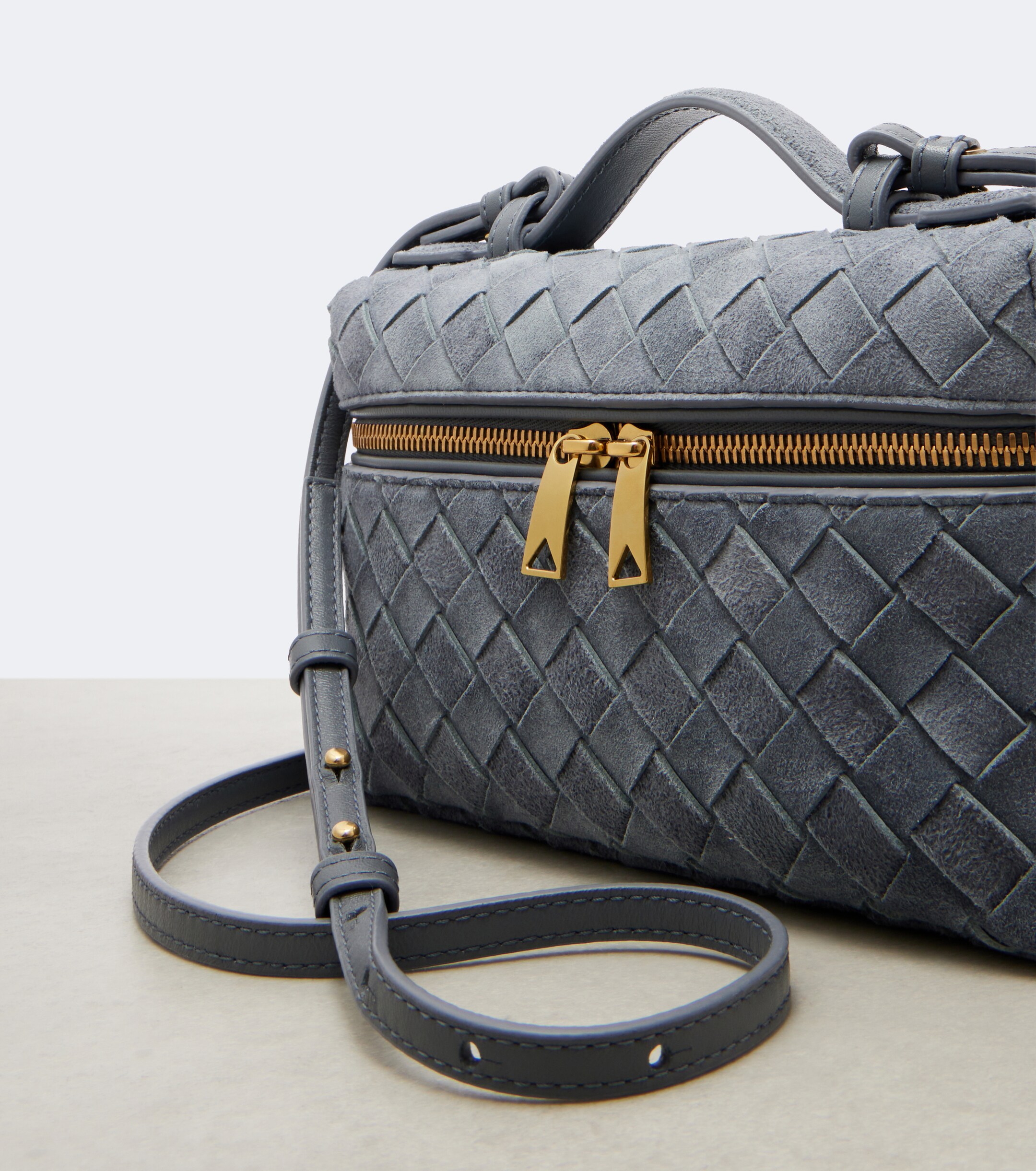 Bottega Veneta Bang Bang Intrecciato suede vanity bag