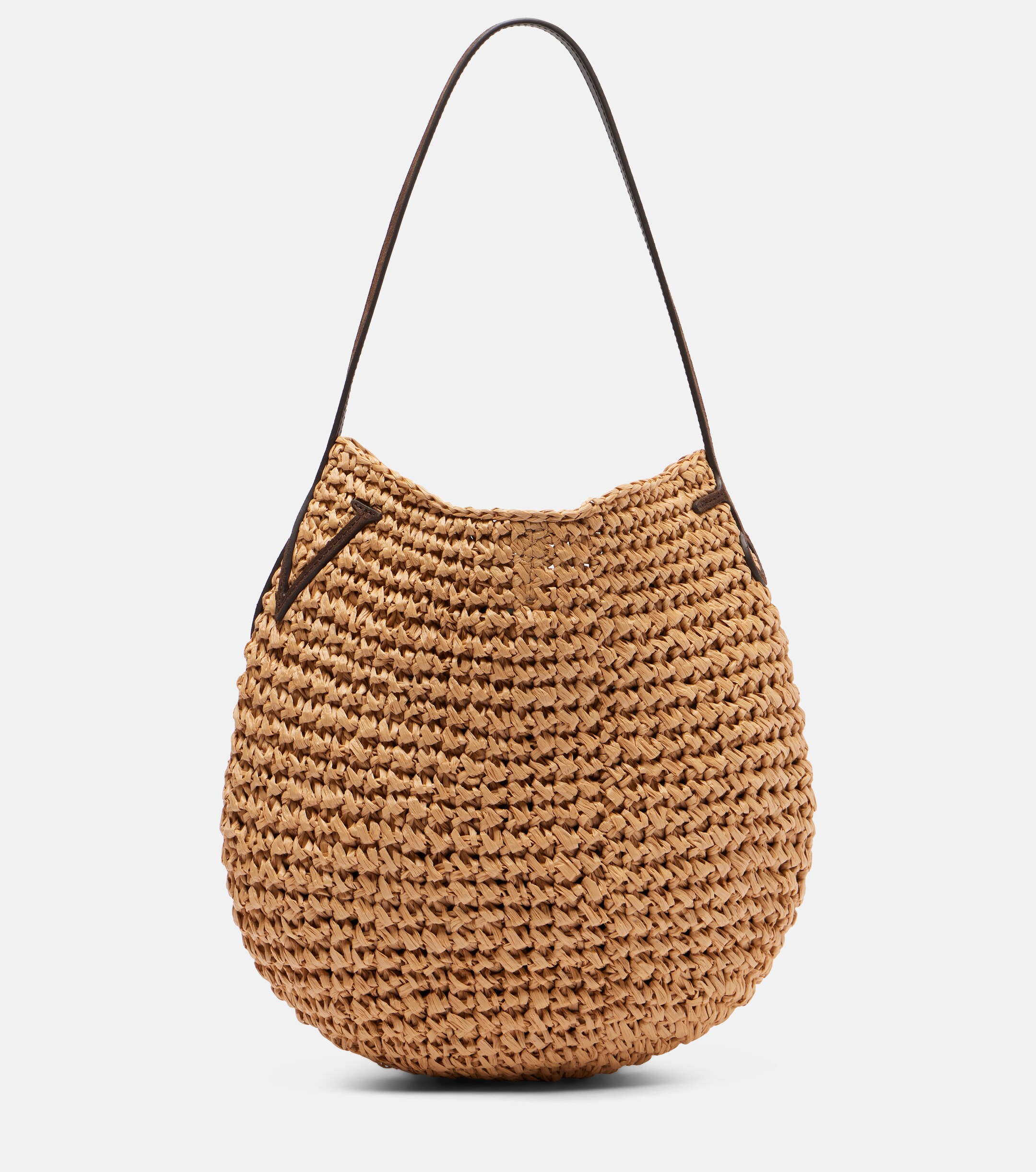 Jw Anderson Bulb Small raffia bucket bag