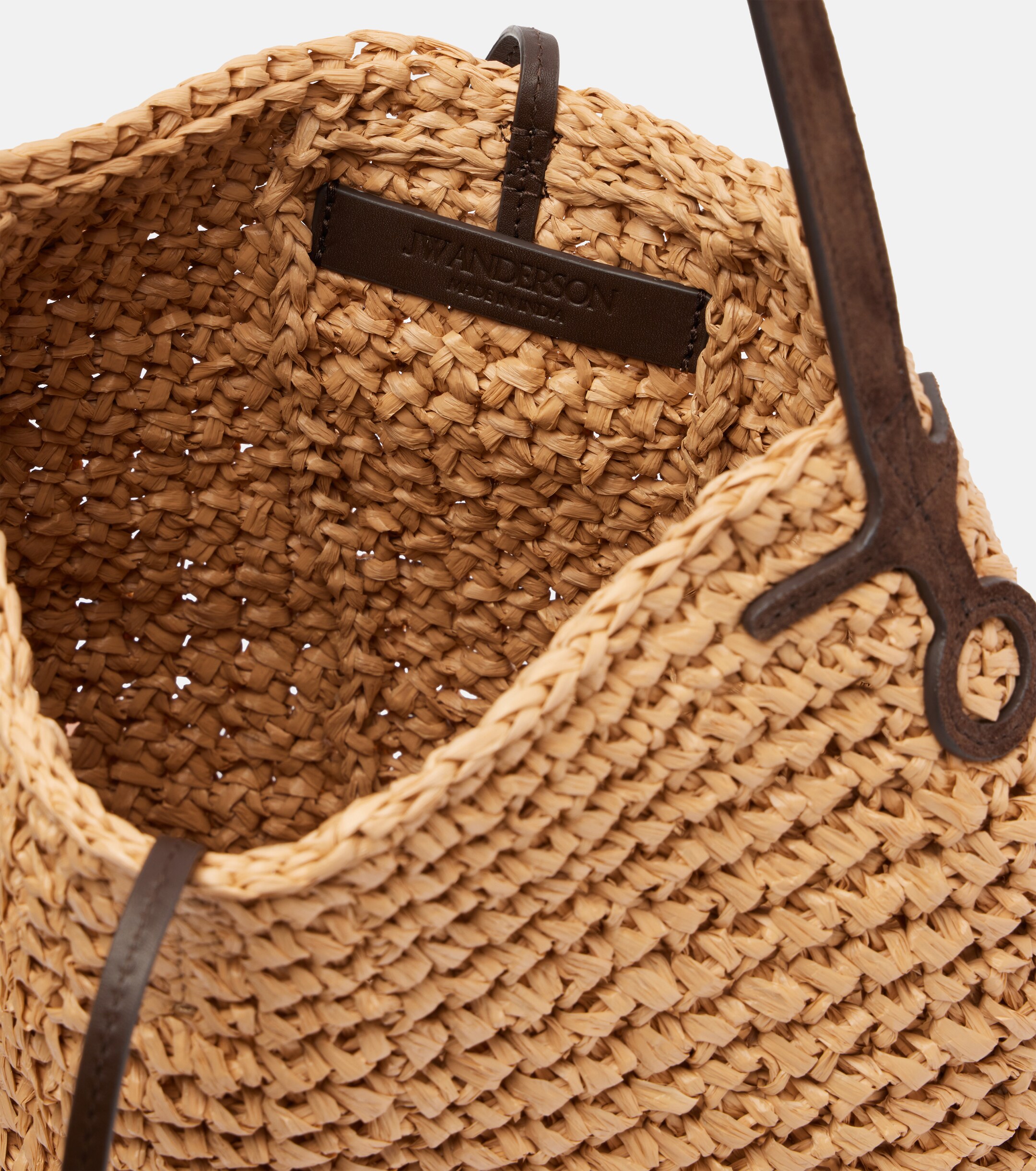 Jw Anderson Bulb Small raffia bucket bag